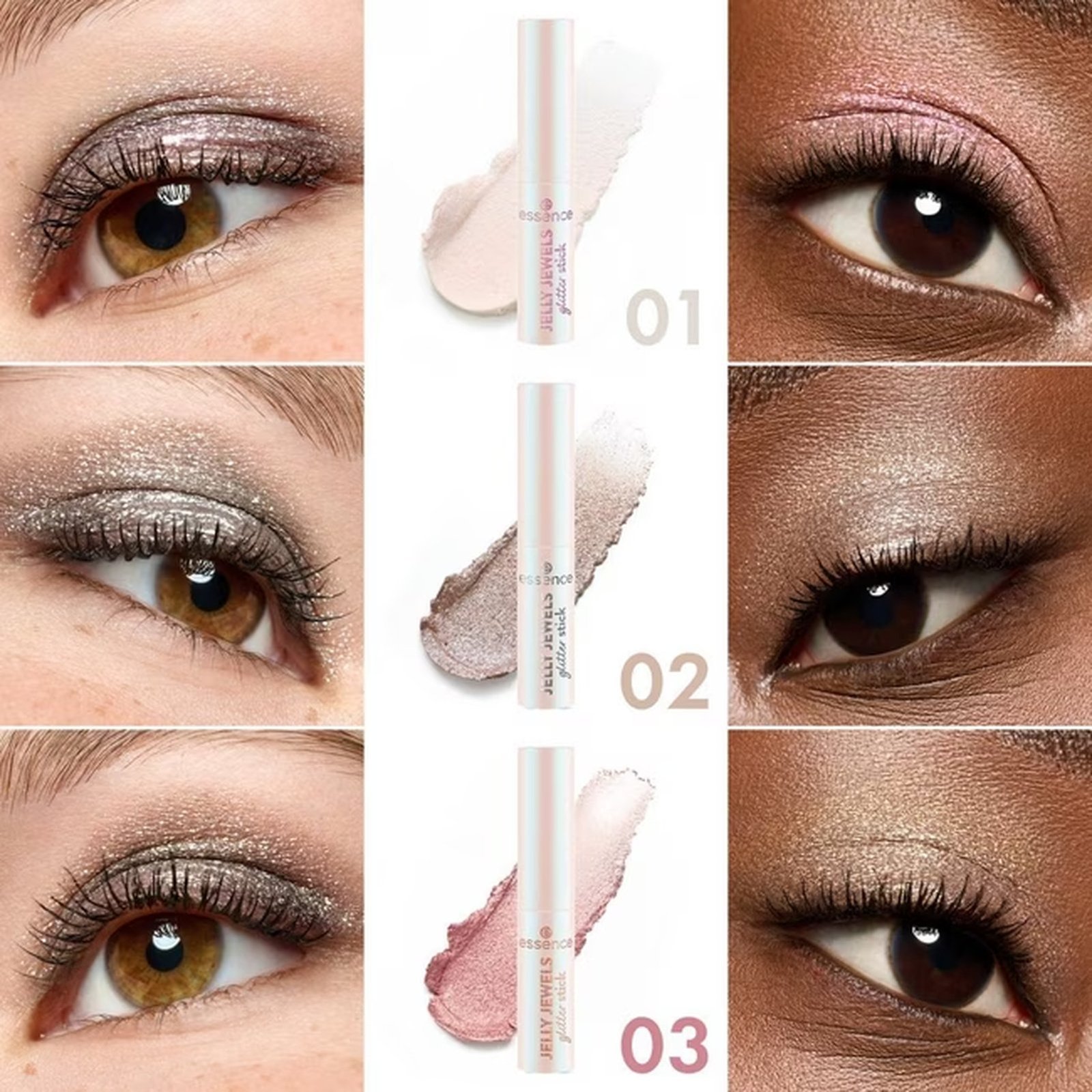 essence Jelly Jewels Glitter Stick 02 Diamond Dust 2.5g