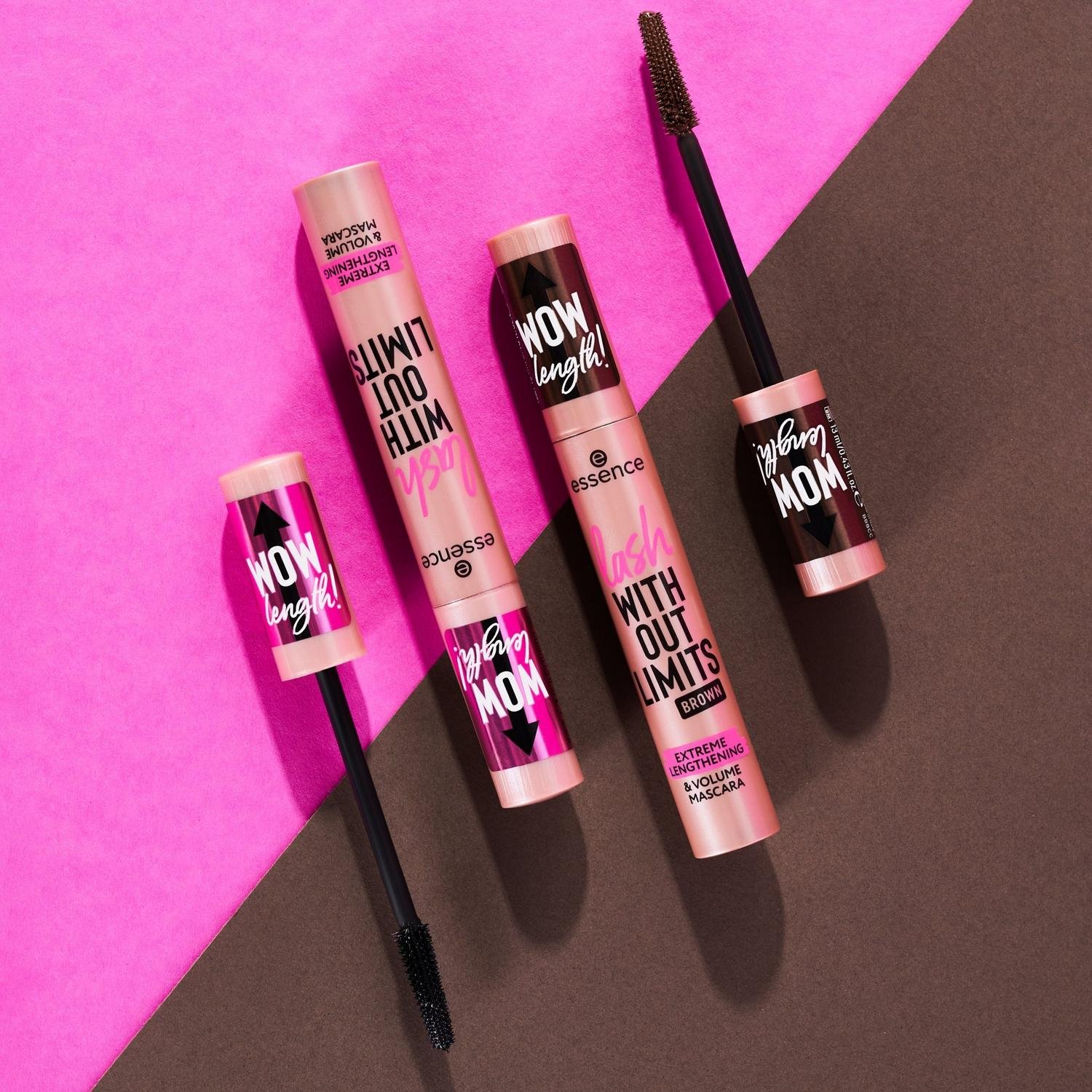 essence Lash Without Limits Wydłużający i Zwiększający Objętość Tusz do Rzęs Extreme 02 Brown 13ml