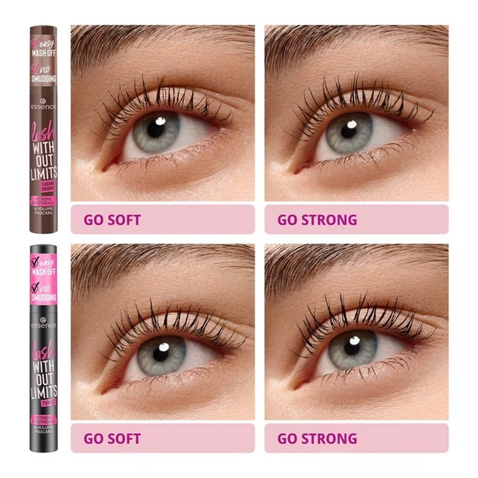 essence Lash Without Limits Tubing Brown Extreme Lengthening & Volume Mascara 05 Brown Tubing 13ml