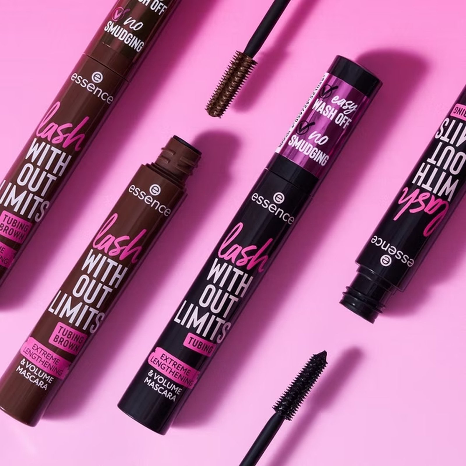 essence Lash Without Limits Tubing Brown Extreme Lengthening & Volume Mascara 05 Brown Tubing 13ml