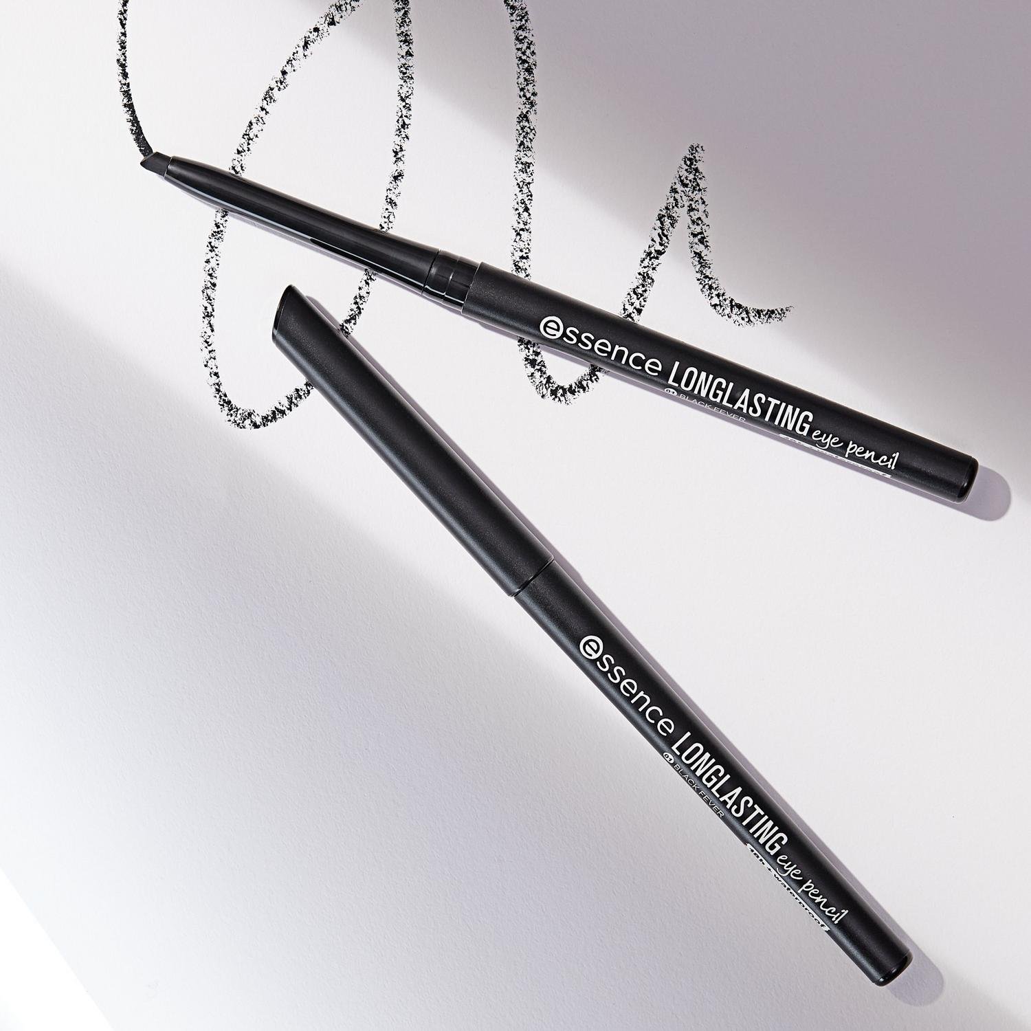 essence Long Lasting Eye Pencil 01 Black Fever 0.28g
