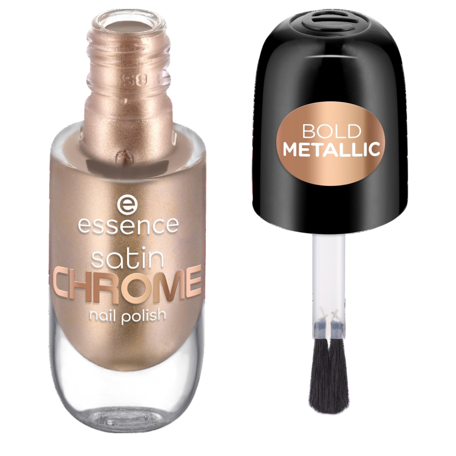 essence Satin Chrome Nail Polish 01 Robotic Rose 8ml