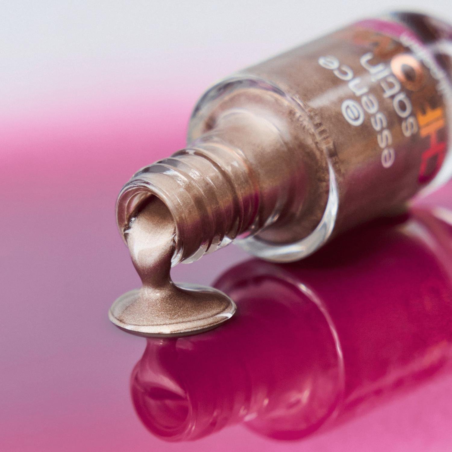 essence Satin Chrome Nail Polish 01 Robotic Rose 8ml