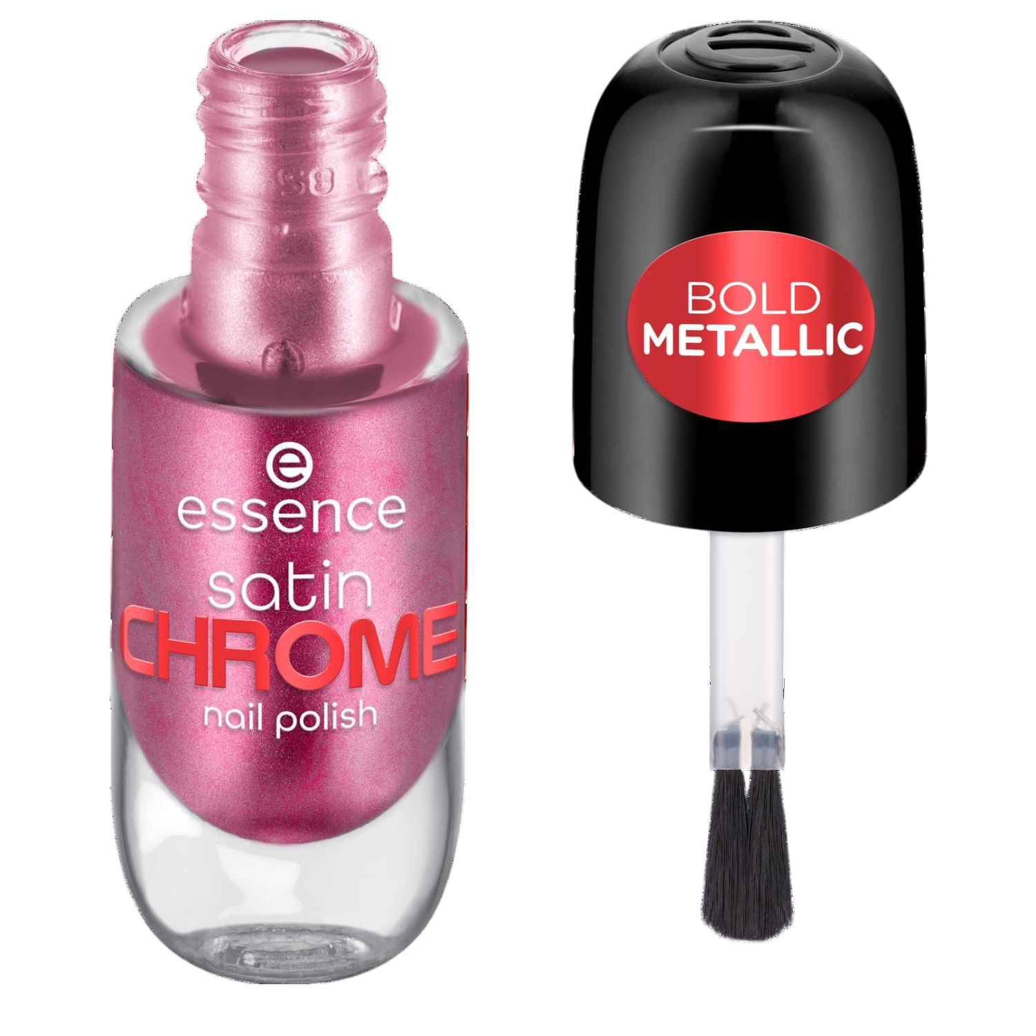 essence Satin Chrome Nail Polish 03 Meta Maroon 8ml