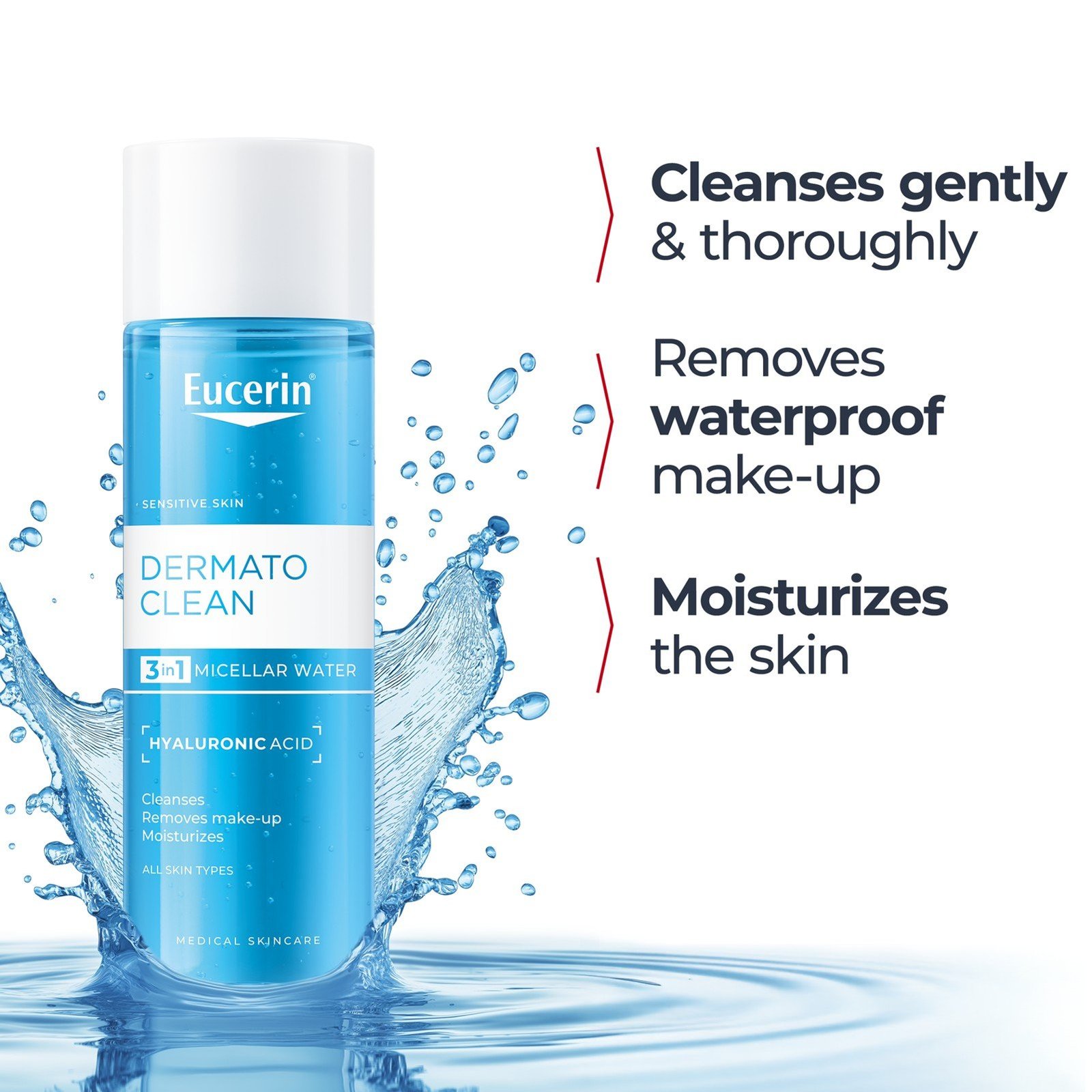Eucerin DermatoCLEAN Agua Micelar 3 en 1 200ml