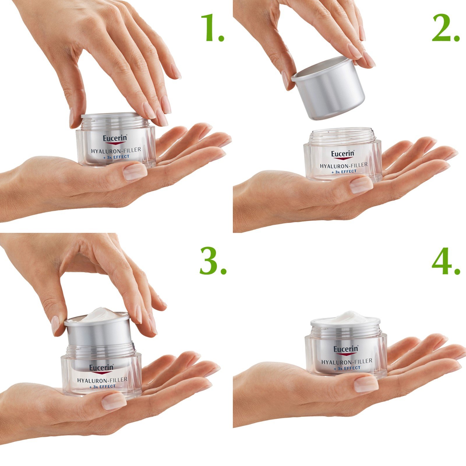 Eucerin Hyaluron-Filler 3x Effect Night Cream Refill Anti-Aging 50ml