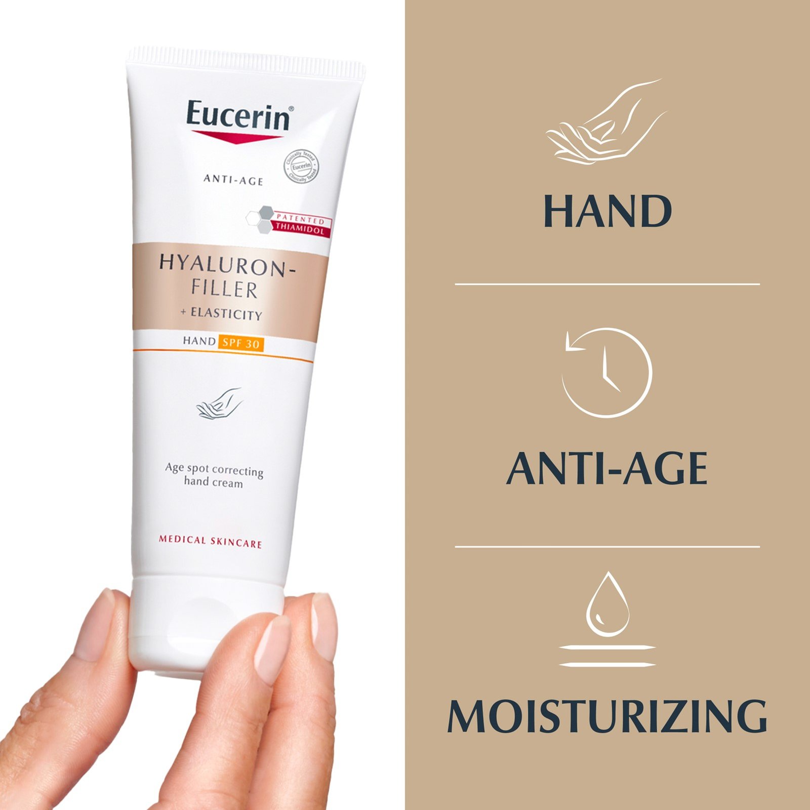 Eucerin Hyaluron-Filler + Elasticity Correcting Hand Cream SPF30 Dark Spots 75ml