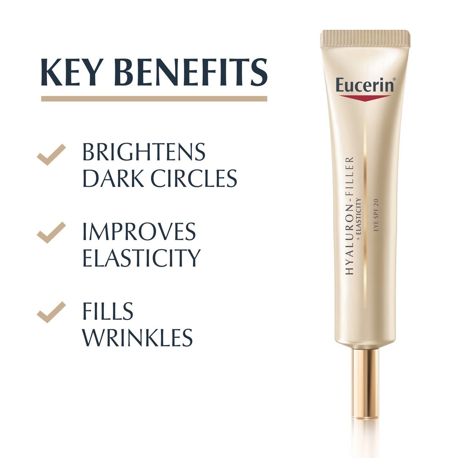 Eucerin Hyaluron-Filler + Elasticity Eye Cream SPF20 Anti-Aging 15ml