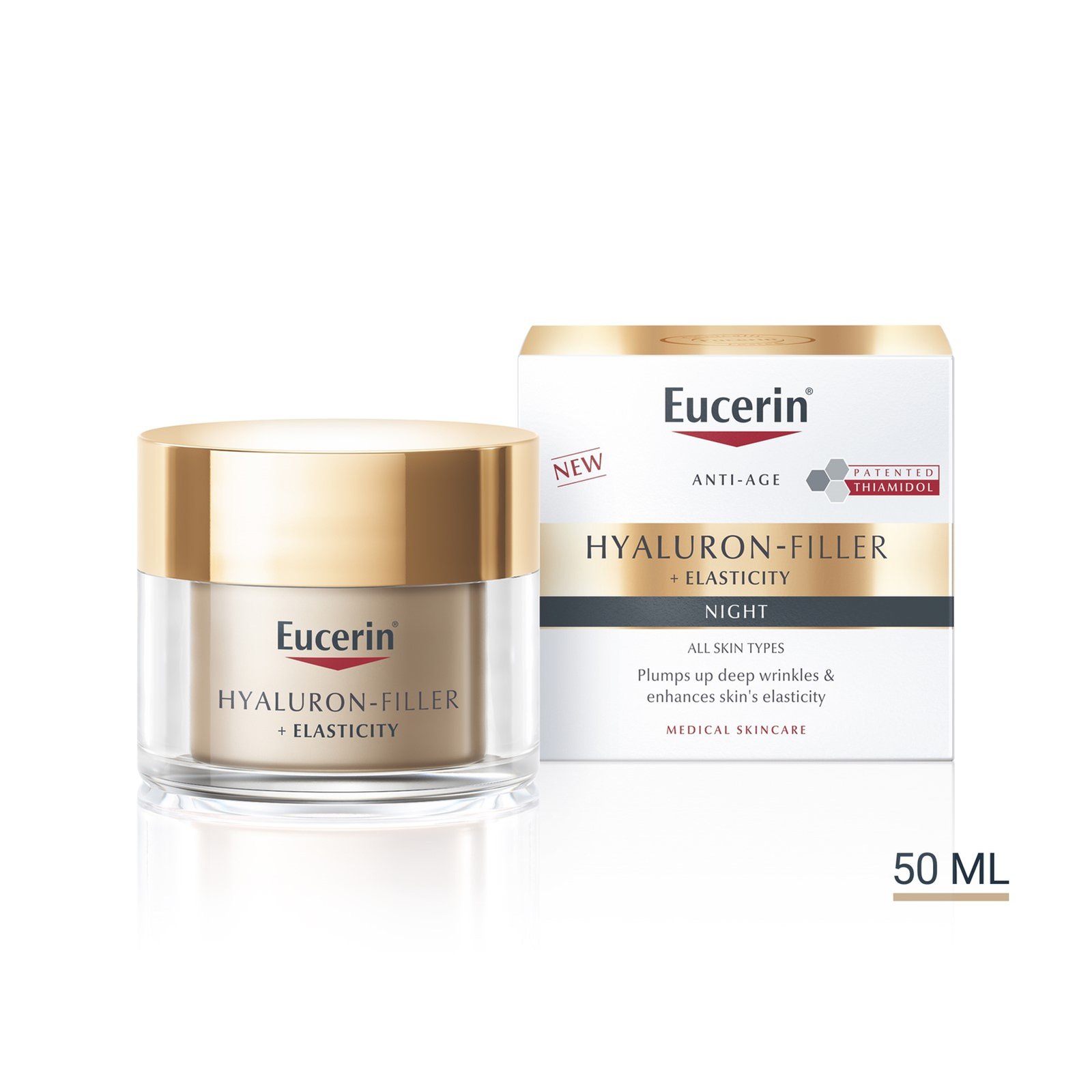 Eucerin Hyaluron-Filler + Elasticity Night Cream Anti-Aging 50ml