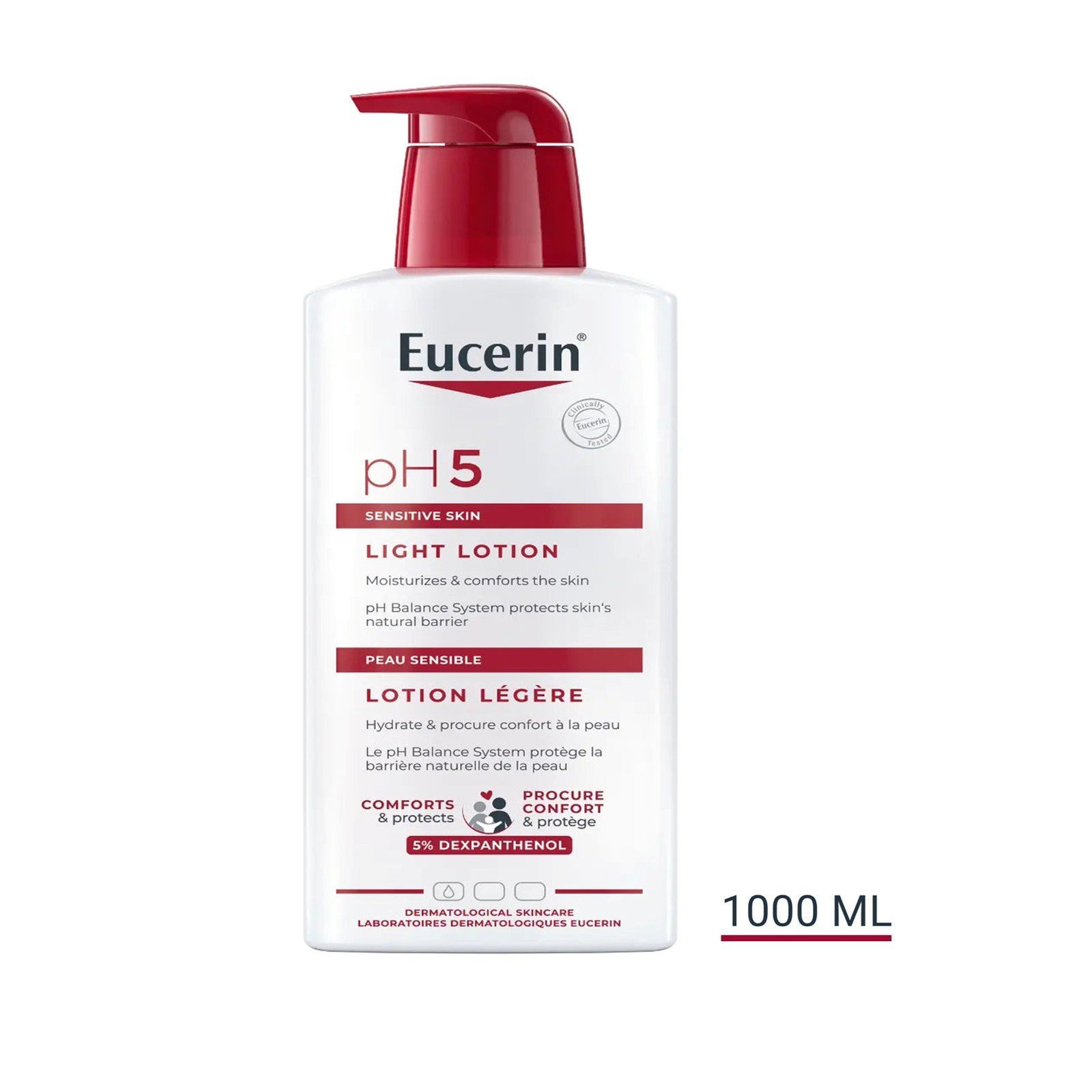 Eucerin pH5 Lehké Tělové Mléko 1L