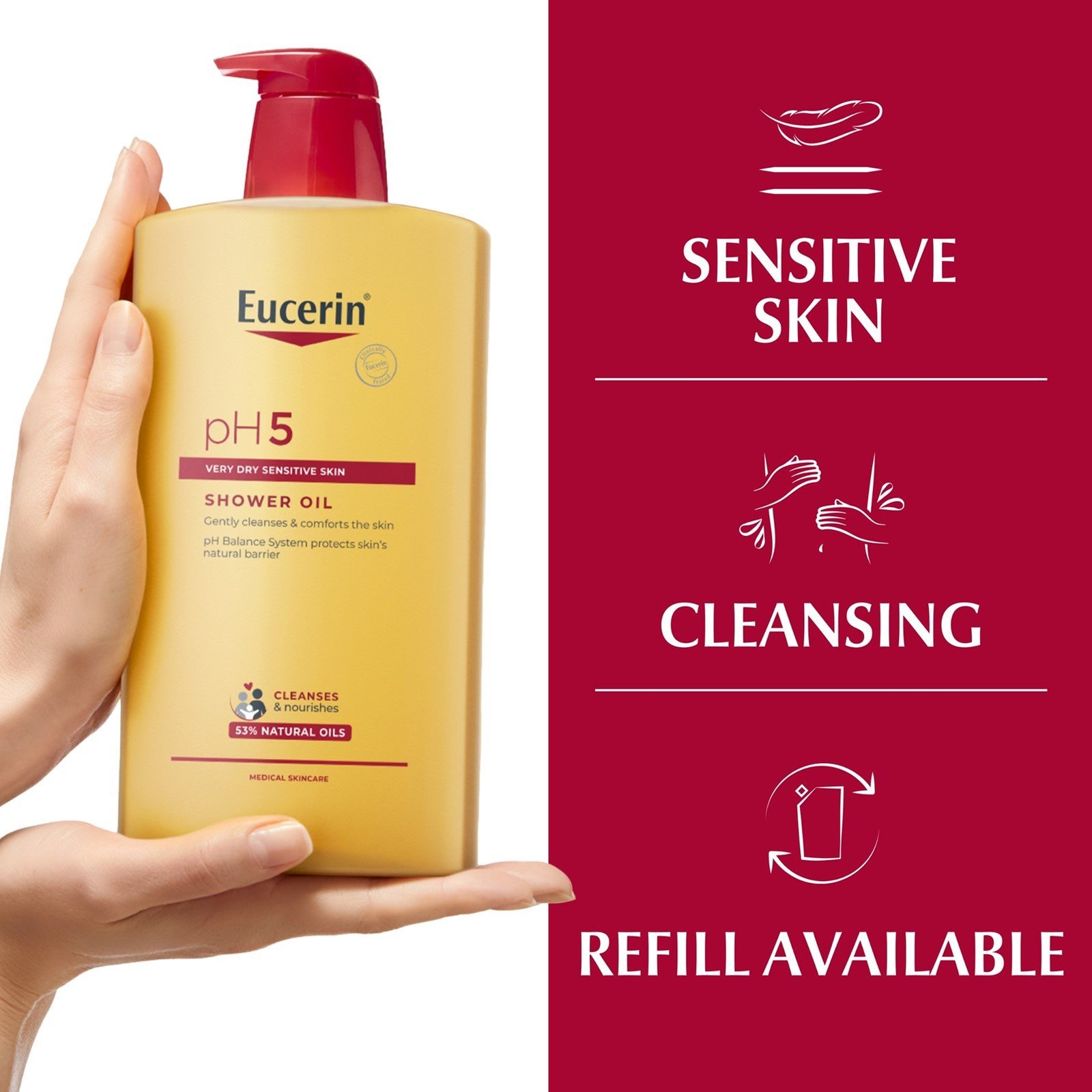 Eucerin pH5 Shower Oil Sensitive Skin 1L