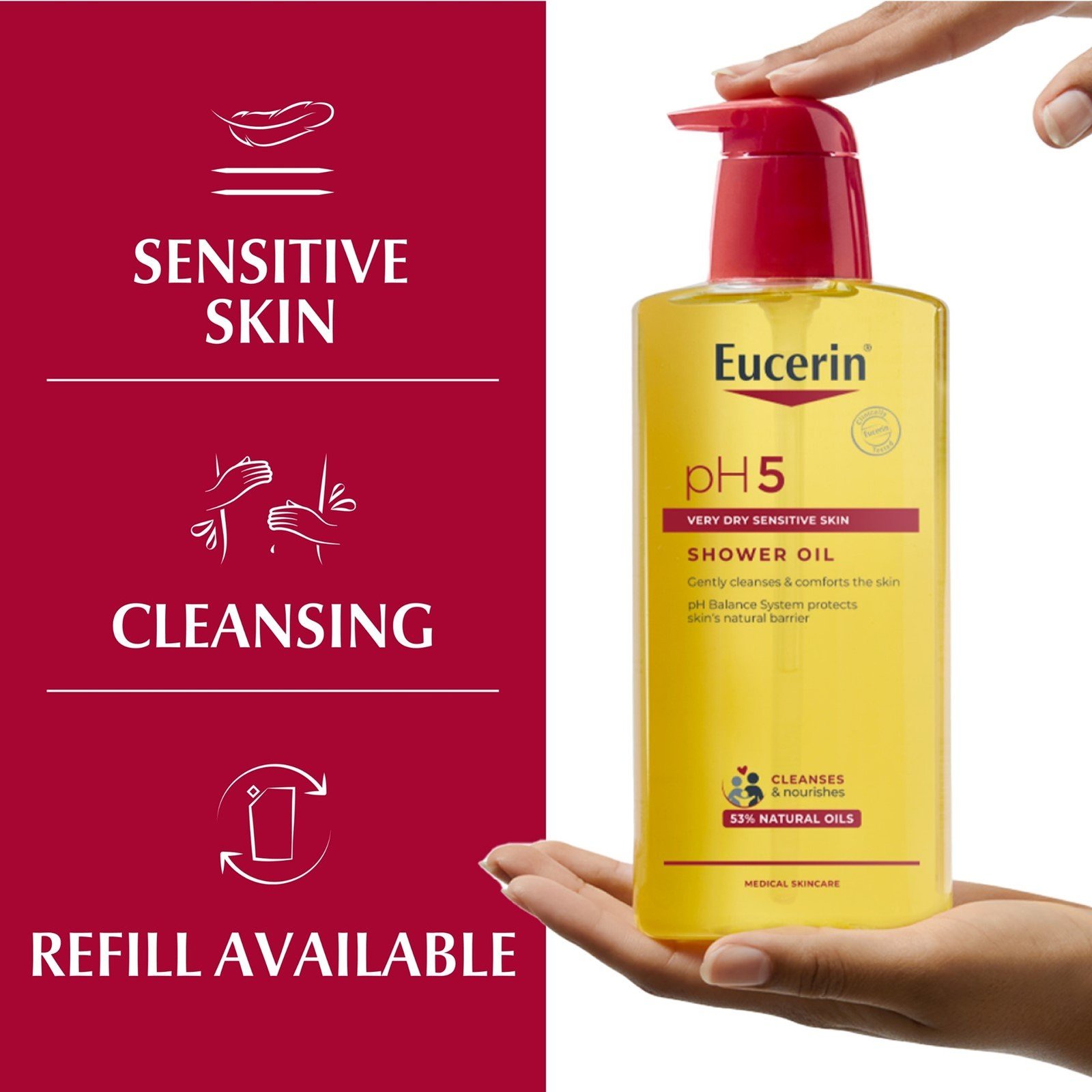 Eucerin pH5 Aceite de Ducha Piel Sensible 400ml