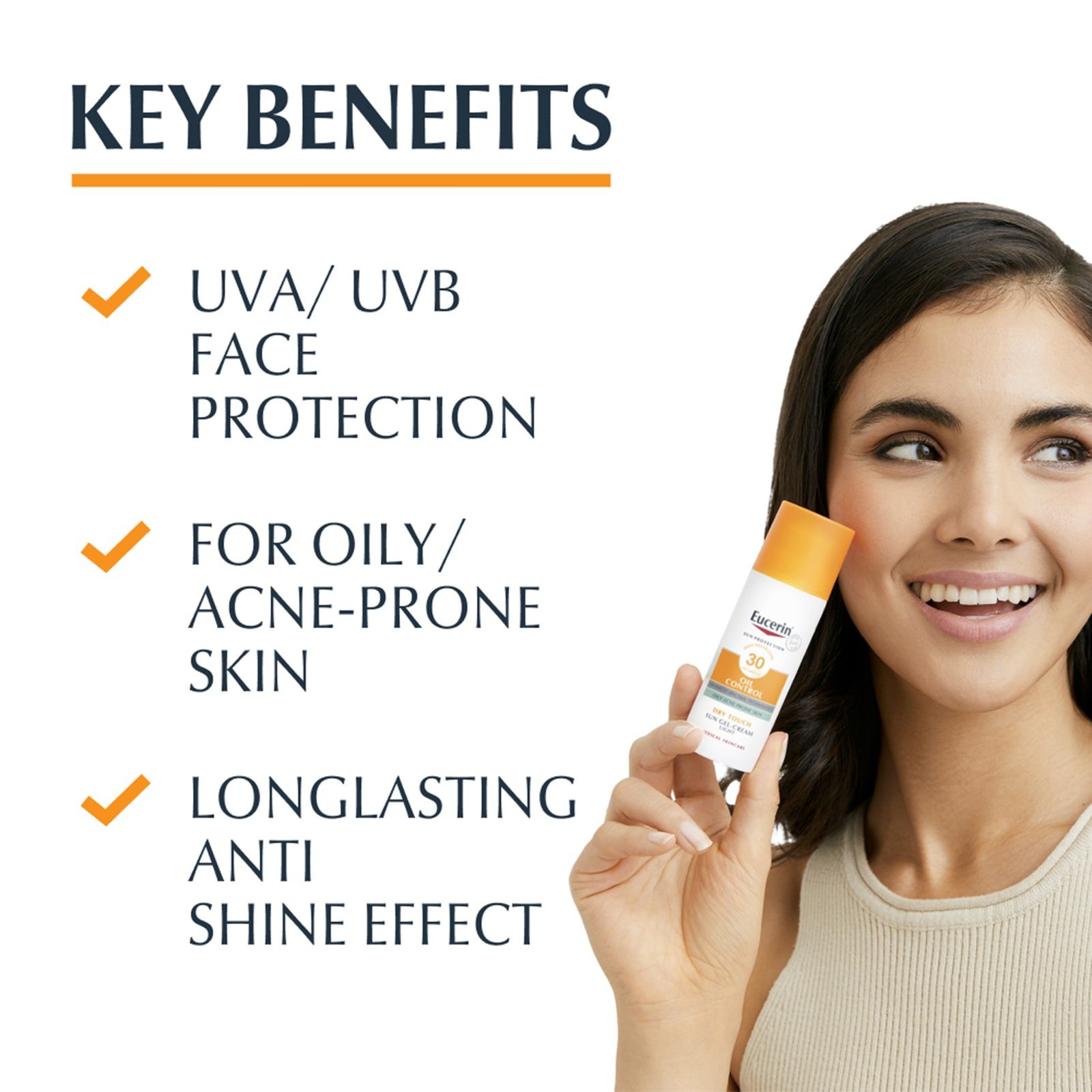 Eucerin Sun Oil Control Dry Touch Gel-Creme Solar SPF30 50ml