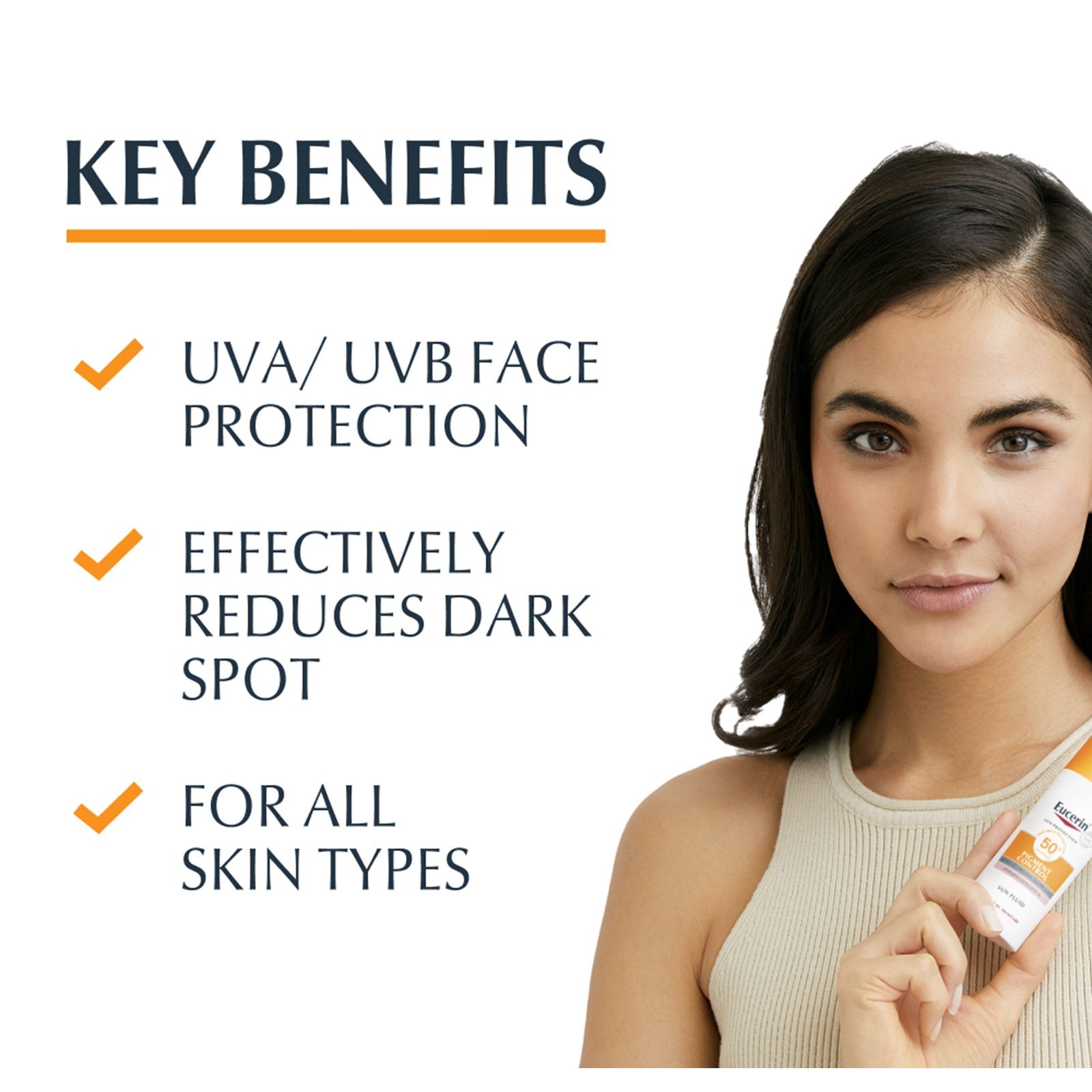 Eucerin Sun Pigment Control Sun Fluid SPF50+ Sunscreen 50ml (1.69floz)