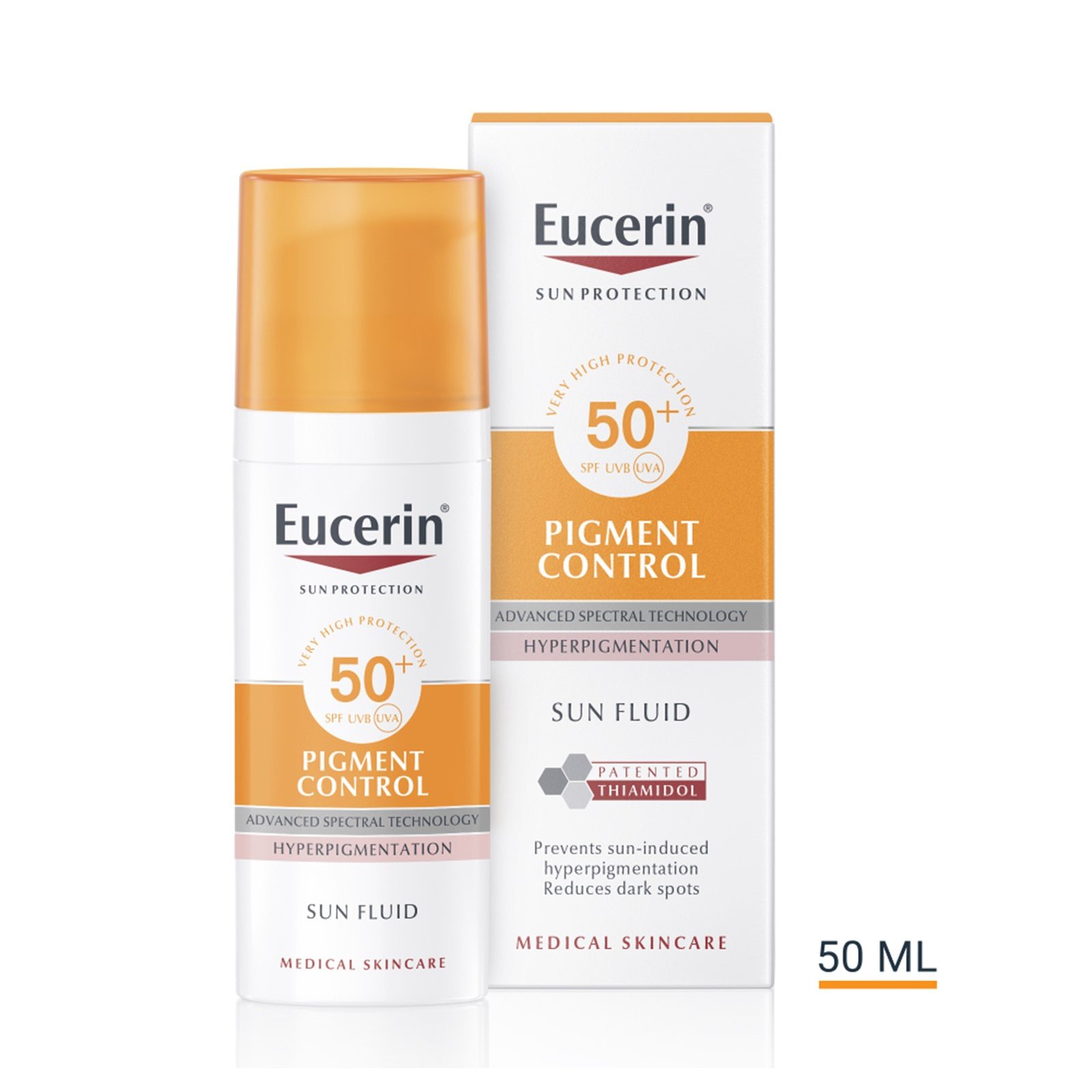 Eucerin Sun Pigment Control Sun Fluid SPF50+ Sunscreen 50ml (1.69floz)