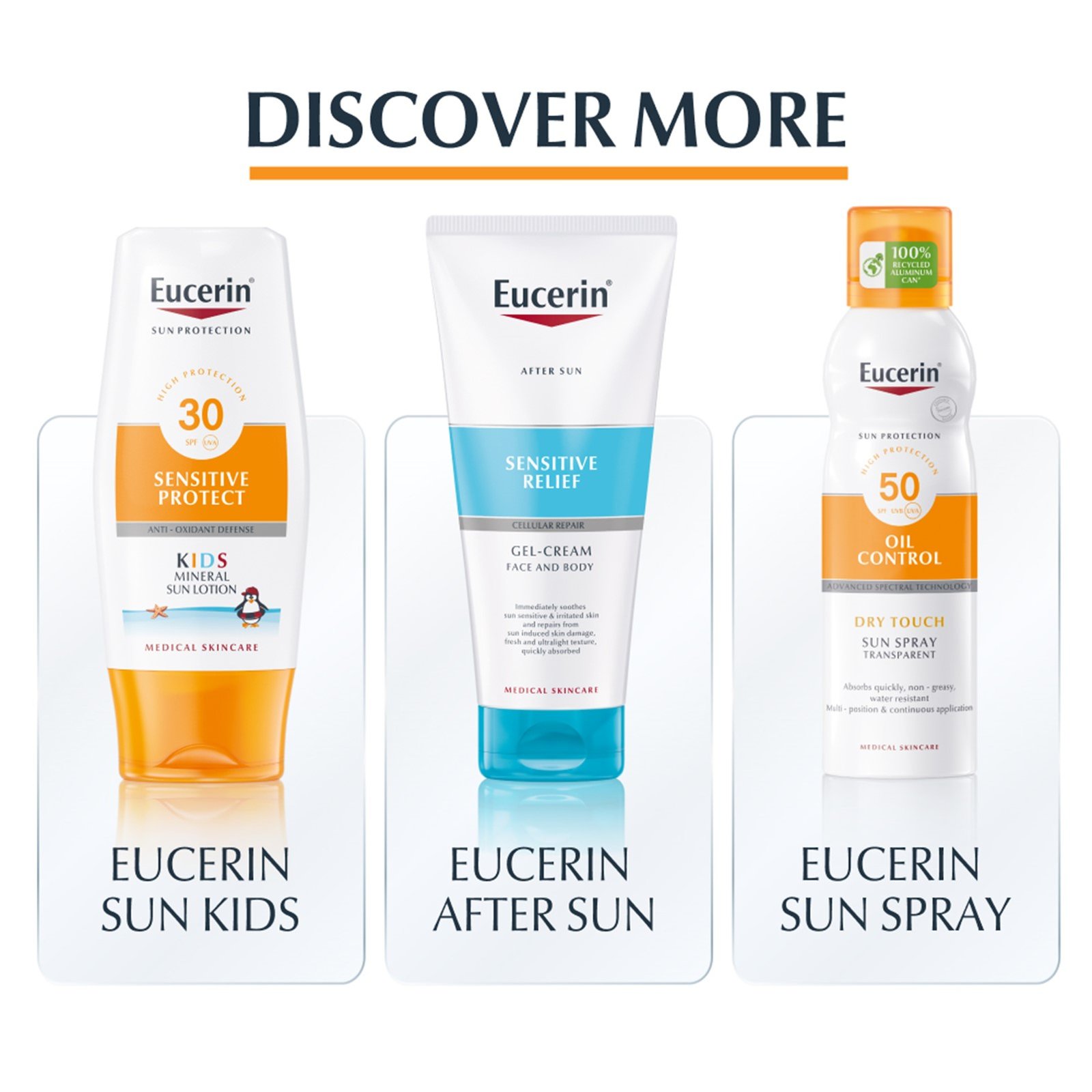 Eucerin Sun Oil Control Gel-Crema Solar Toque Seco SPF50+ Protector Solar 200ml
