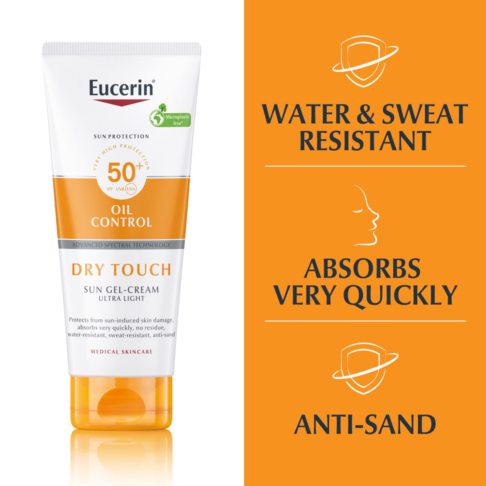 Eucerin Sun Oil Control Gel-Crema Solar Toque Seco SPF50+ Protector Solar 200ml