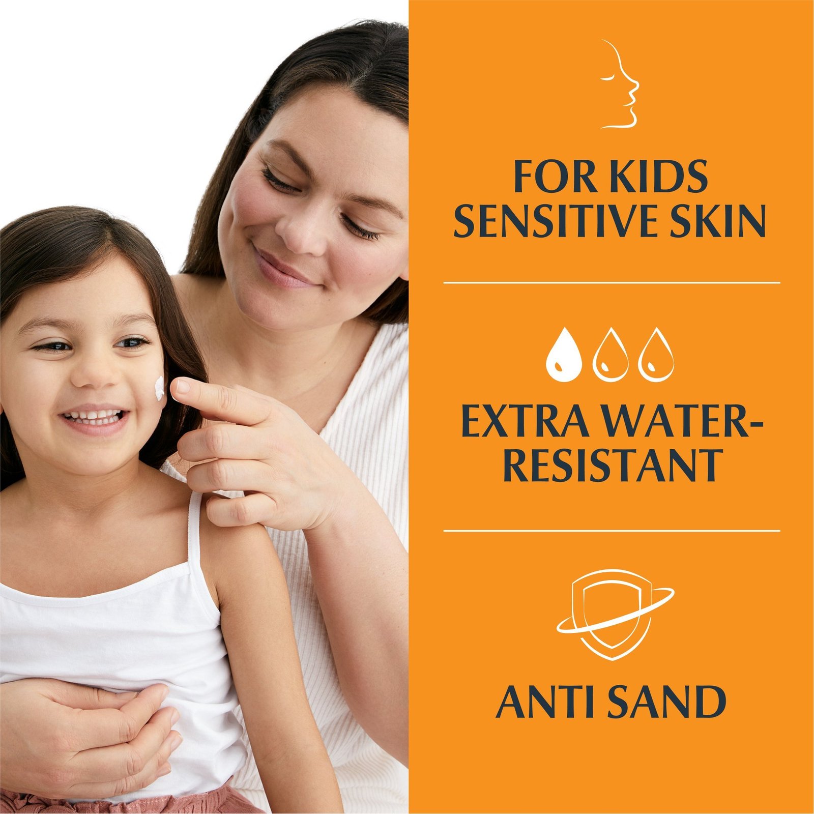 Eucerin Sun Sensitive Protect Kids Dry Touch Sun Gel-Cream Sunscreen SPF50+ 200ml (6.76floz)