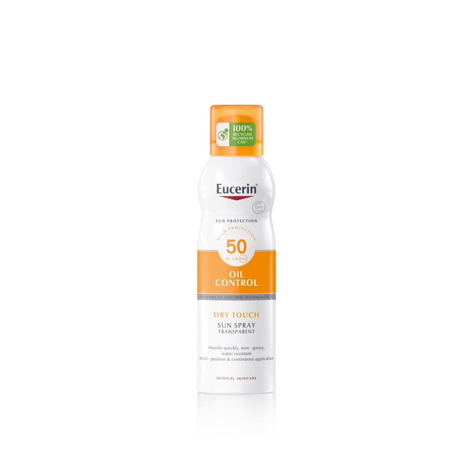 Eucerin Sun Oil Control Spray Dry Touch Transparentes Sonnenschutzspray SPF50 200ml
