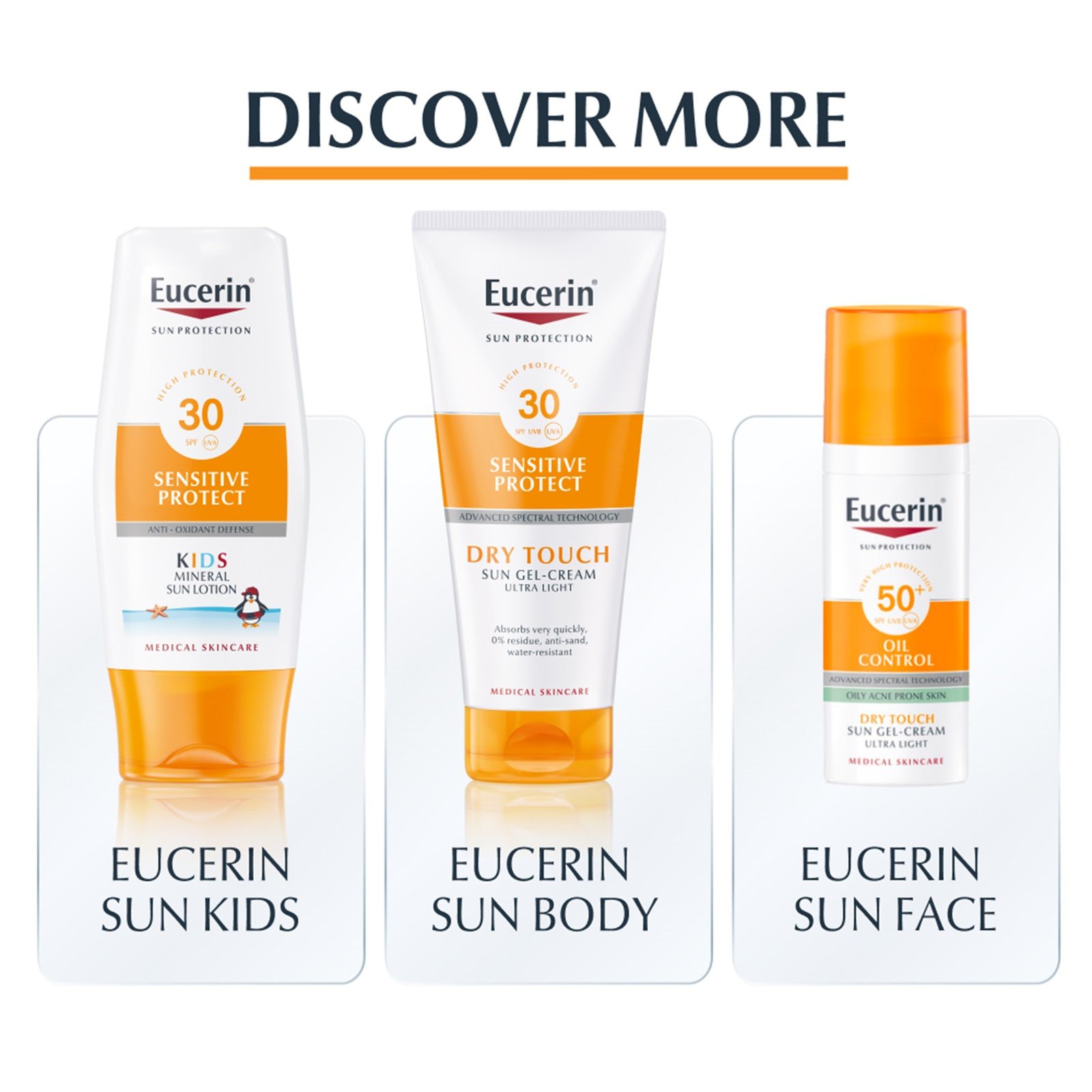 Eucerin Sun Sensitive Relief Gel-Crème Après-Soleil Visage & Corps 200ml