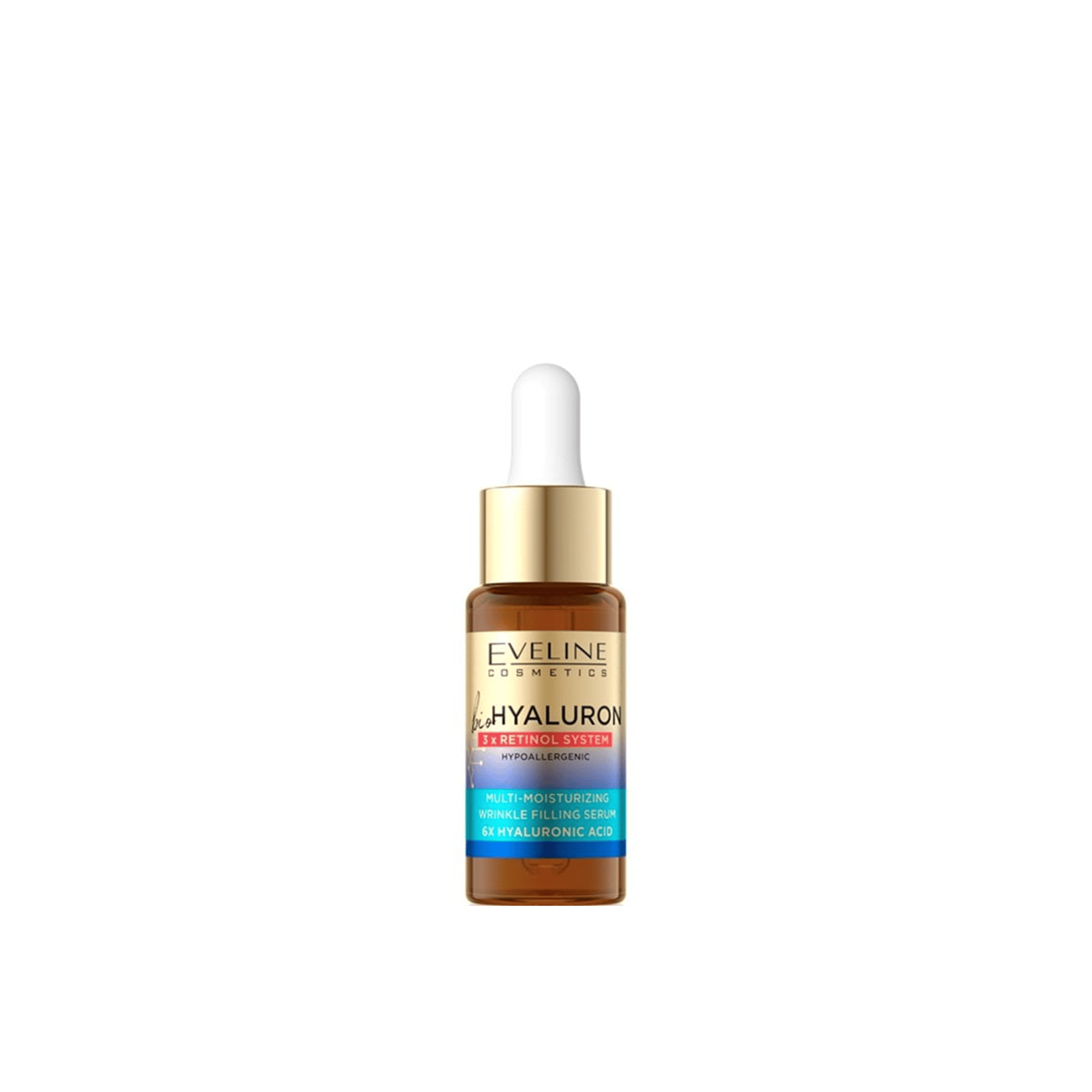 Eveline Cosmetics BioHyaluron 3x Retinol System Sérum Multihidratante Antiarrugas Rellenador 18ml