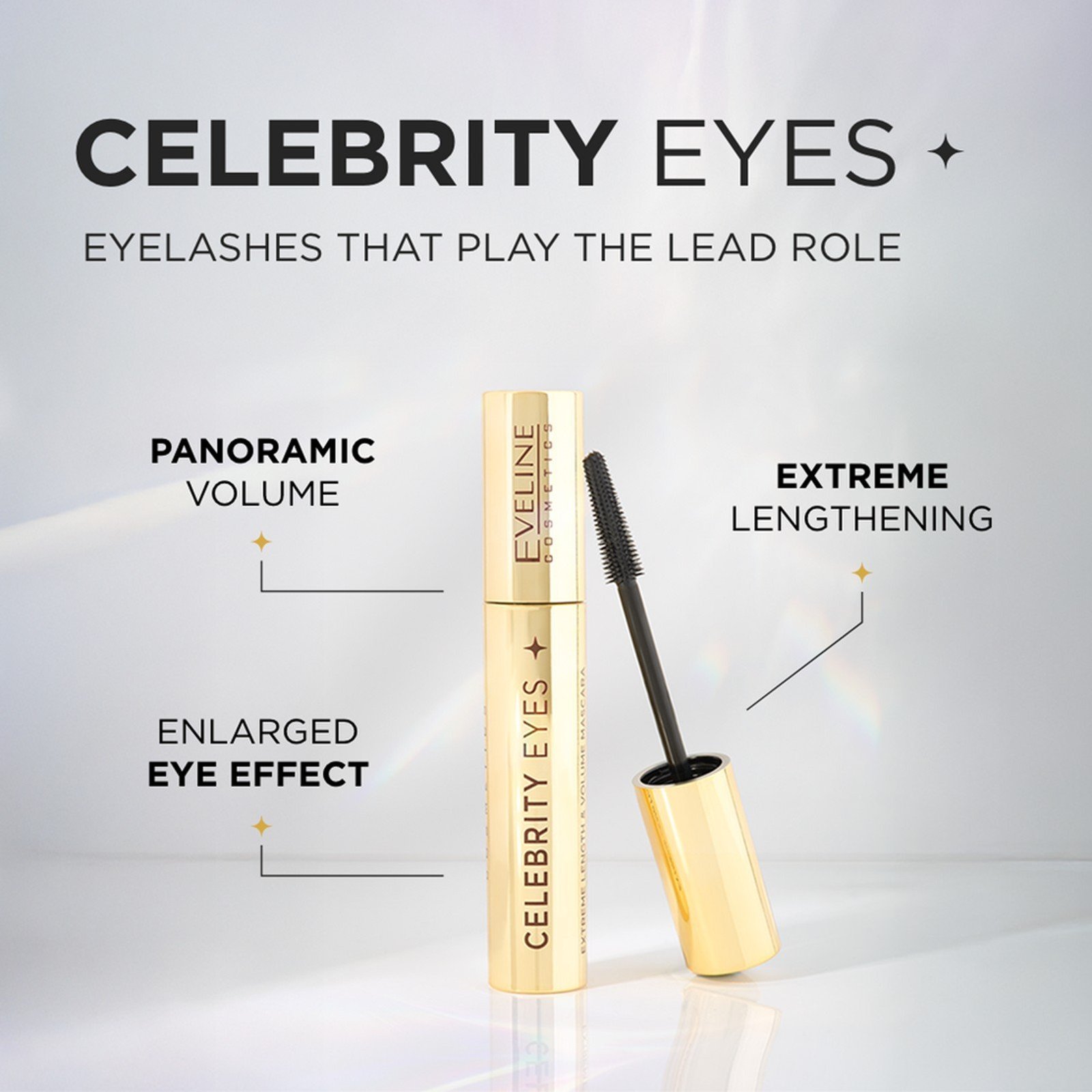 Eveline Cosmetics Celebrity Eyes Extreme Length & Volume Mascara Intense Black 7ml