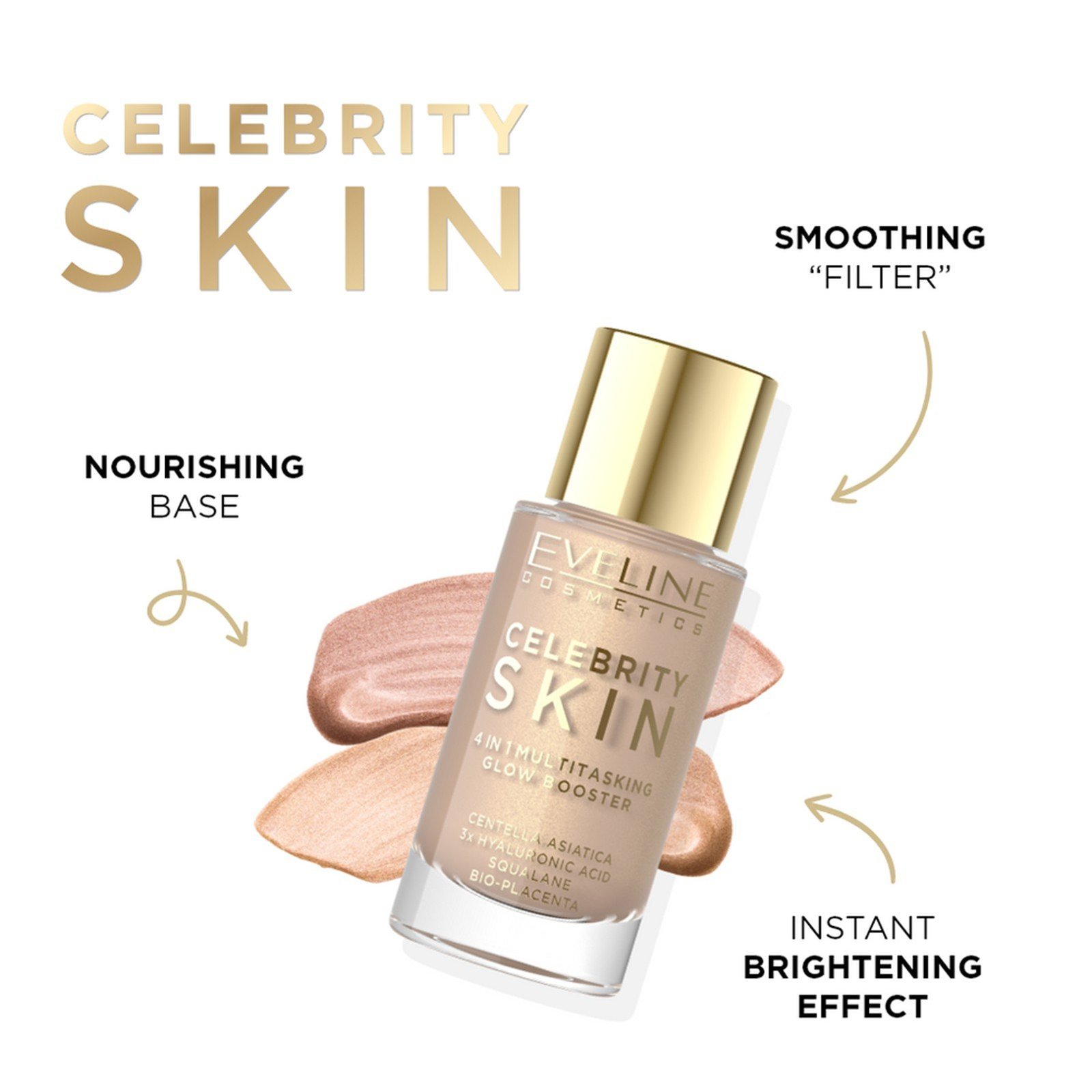 Eveline Cosmetics Celebrity Skin 4-i-1 Multitasking Glow Booster 02N Universal Tan 30ml