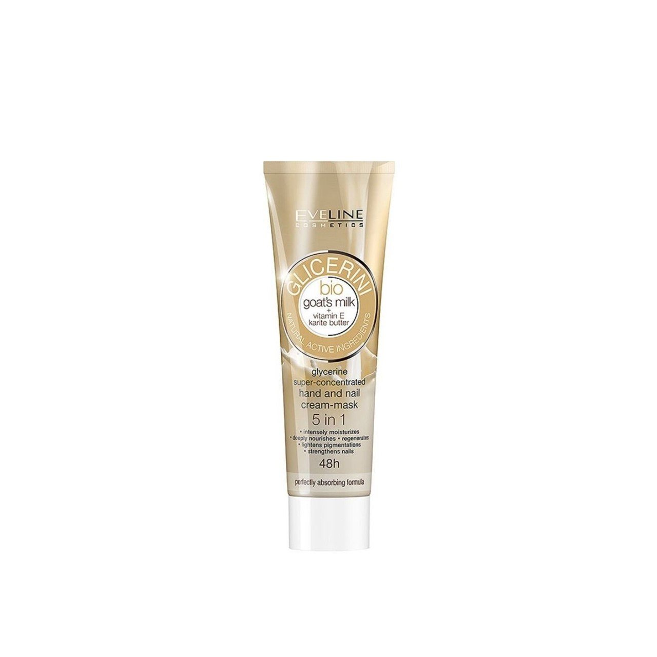 Eveline Cosmetics Glicerini Bio Goat's Milk Hand and Nail Cream-Mask 100ml