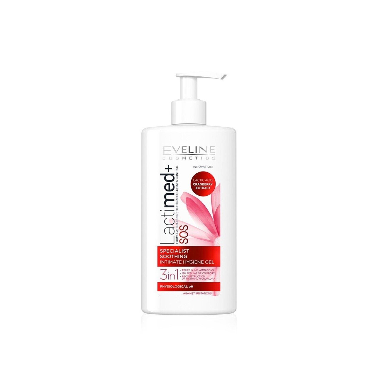 Eveline Cosmetics Lactimed+ SOS Specialist Kojący Żel do Higieny Intymnej 250ml