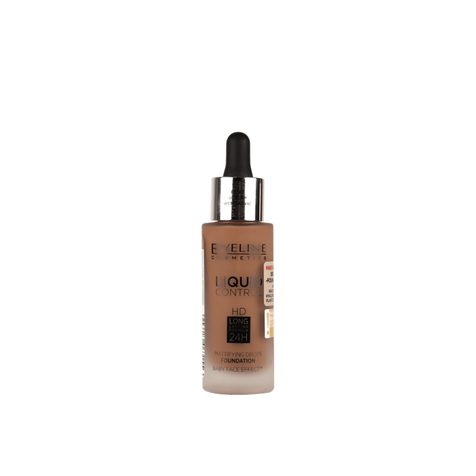 Eveline Cosmetics Liquid Control HD 24h Mattifying Drops Foundation 065 Toffee 32ml