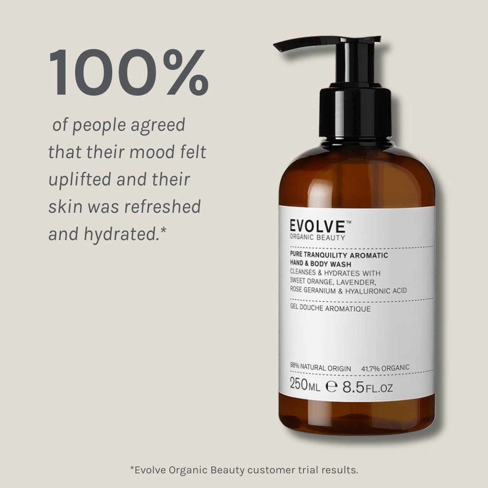 Evolve Pure Tranquility Aromatic Hand & Body Wash 250ml