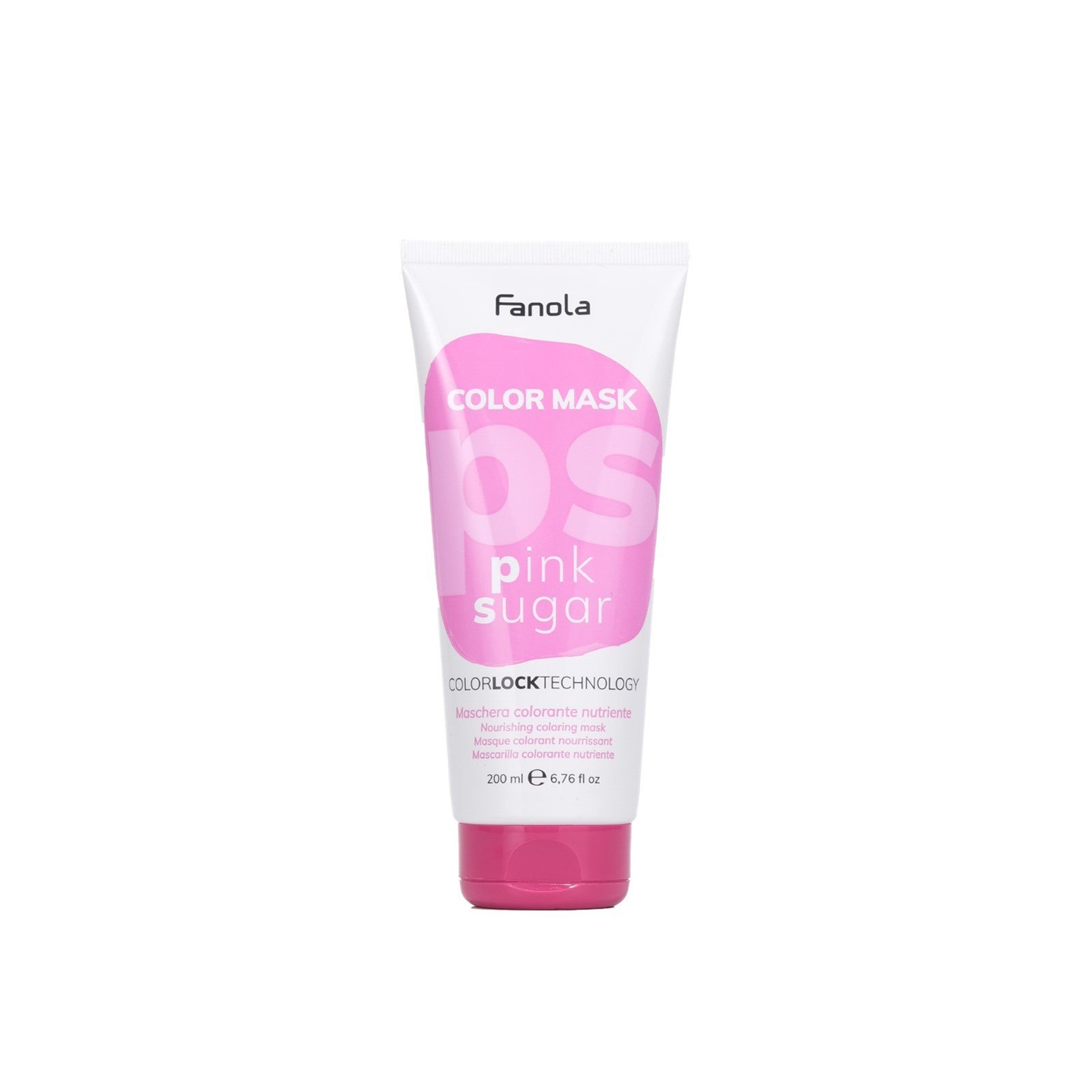 Fanola Color Mask Pink Sugar Nærende Farvende Hårmaske 200ml
