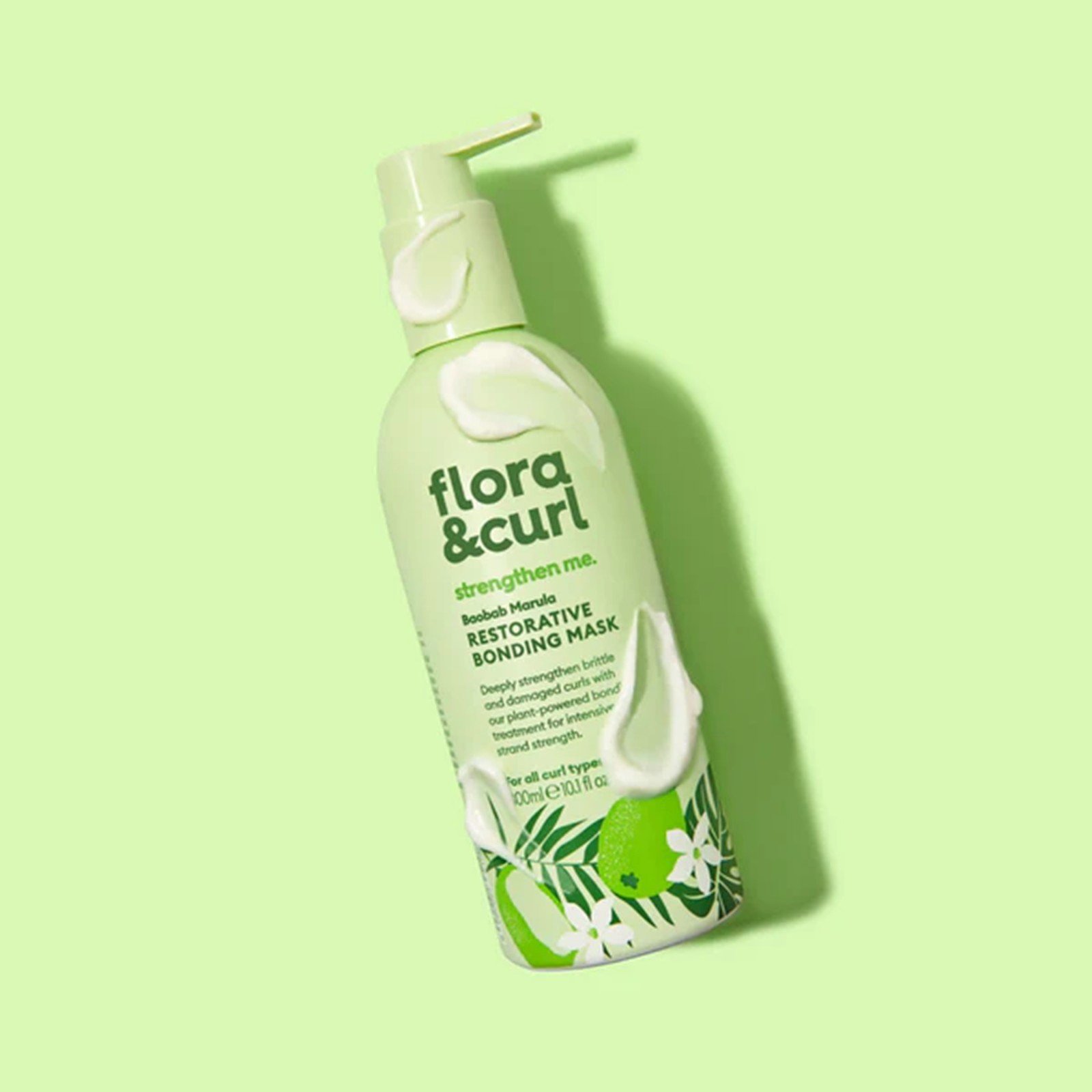 Flora & Curl strengthen me. Baobab Marula Restorative Bonding Mask 300ml