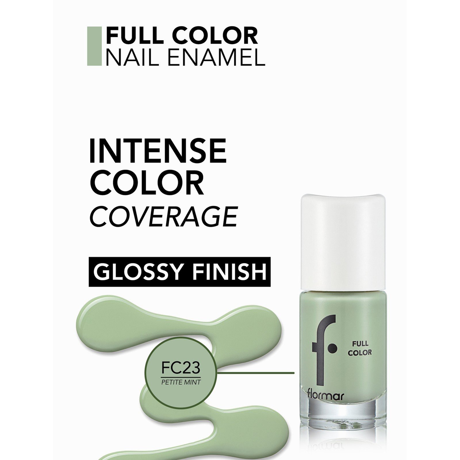 Flormar Full Color Nail Enamel 23 Petite Mint 8ml