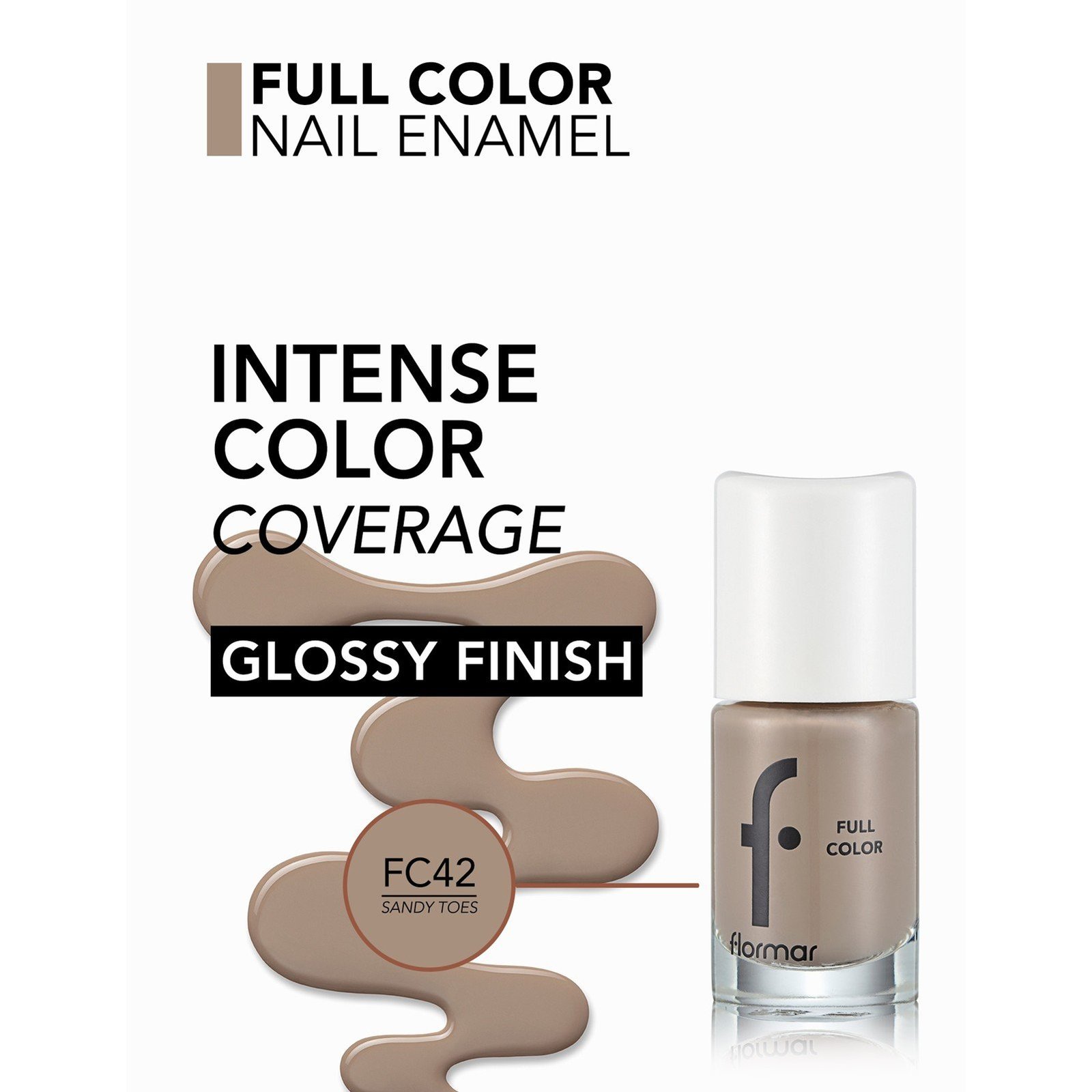 Flormar Full Color Vernis à Ongles 42 Sandy Toes 8ml
