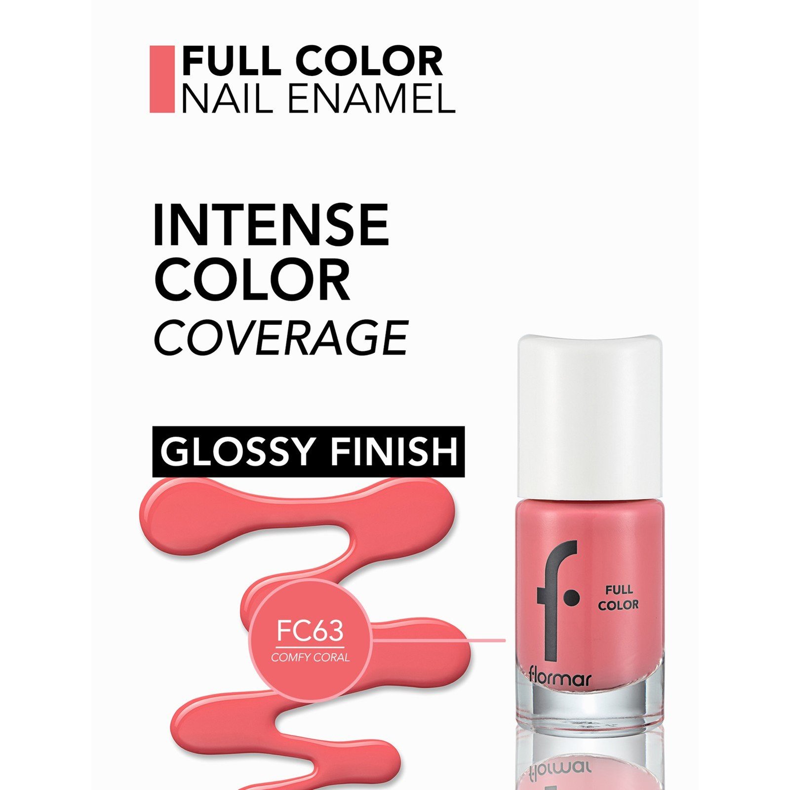 Flormar Esmalte de Uñas Full Color 63 Comfy Coral 8ml