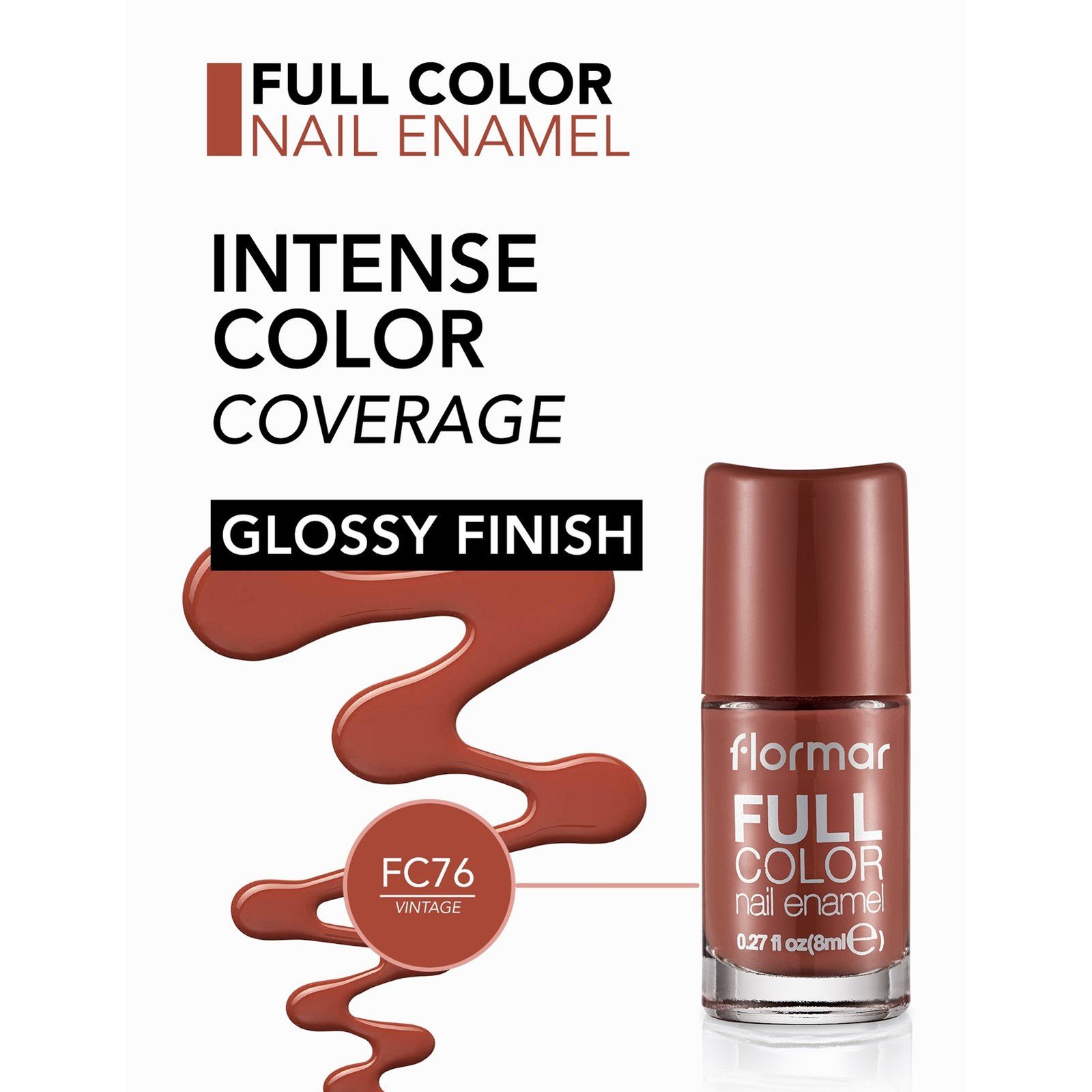 Flormar Esmalte De Uñas Full Color 76 Vintage 8ml