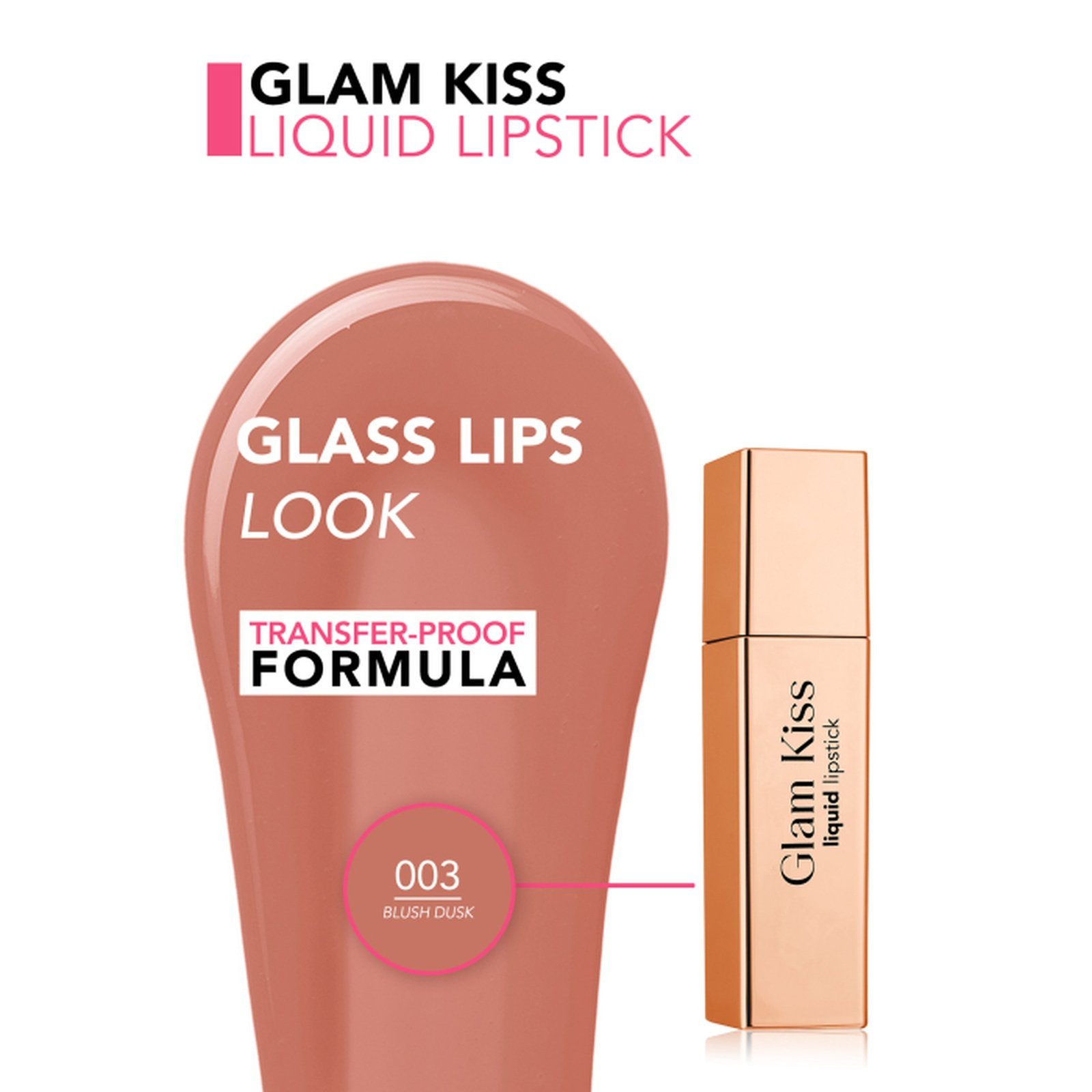 Flormar Glam Kiss Liquid Lipstick 003 Blush Dusk 3.5ml