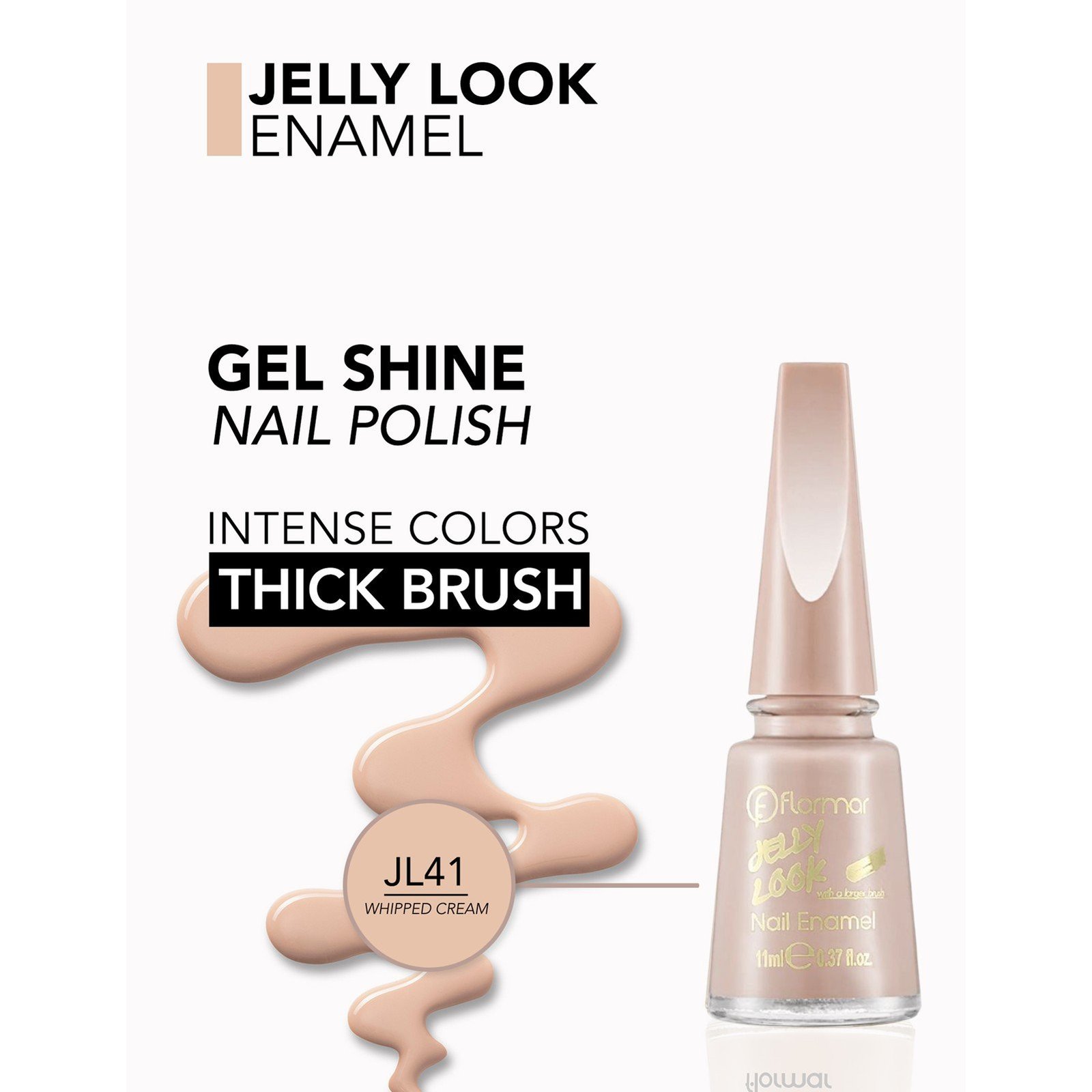 Flormar Jelly Look Βερνίκι Νυχιών 41 Whipped Cream 11ml