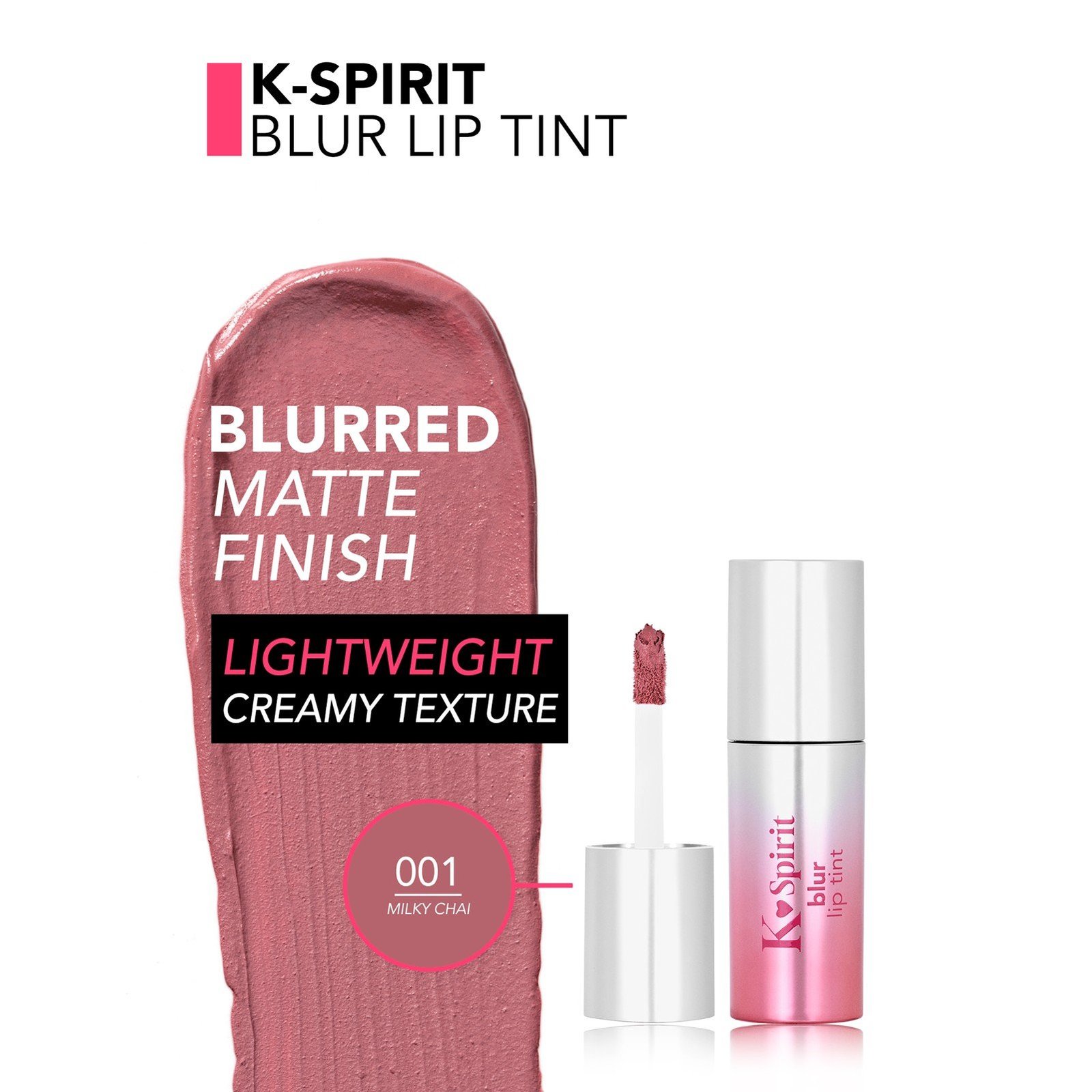 Flormar K-Spirit Blur Lip Tint 001 Milky Chai 4ml