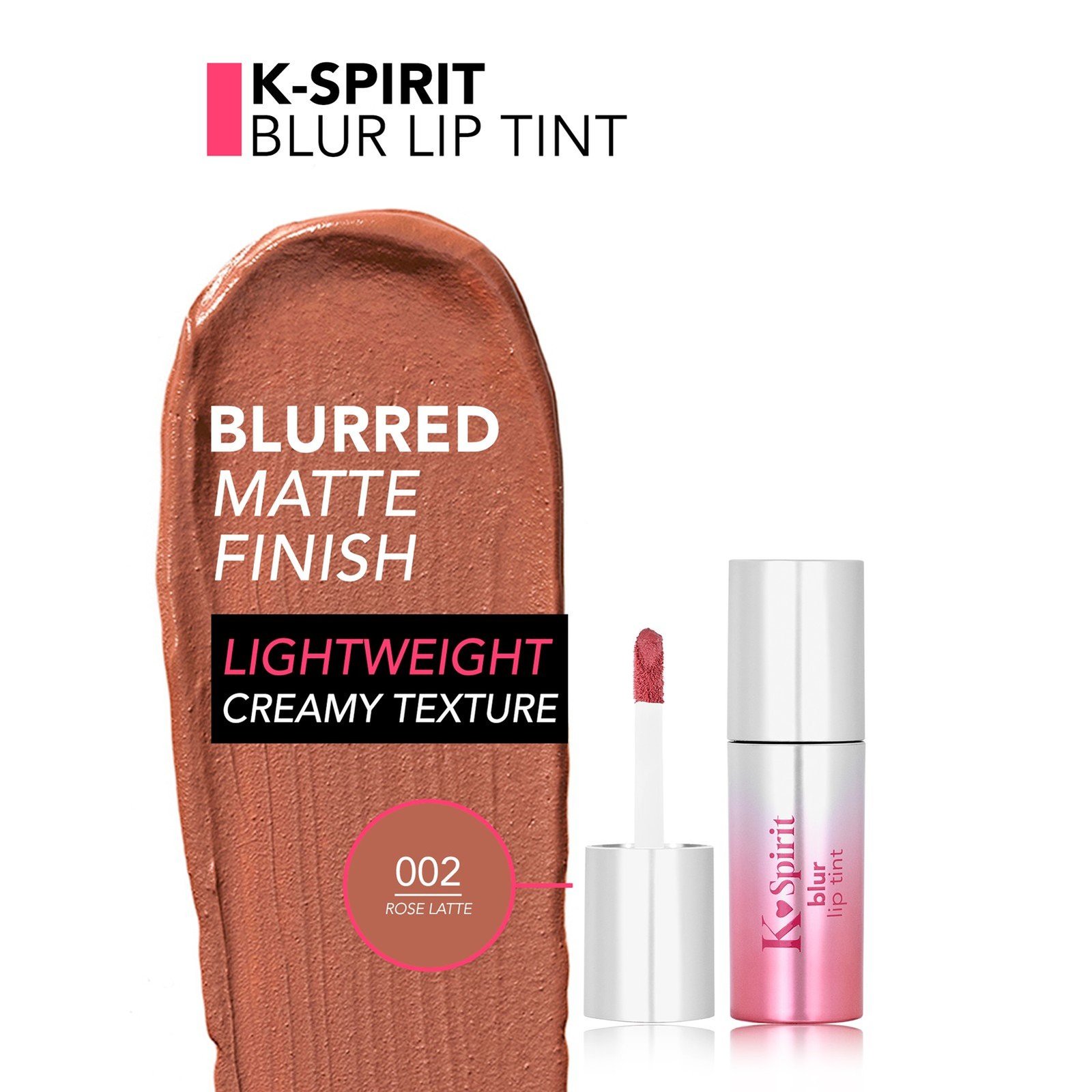 Flormar K-Spirit Blur Lip Tint 002 Rose Latte 4ml