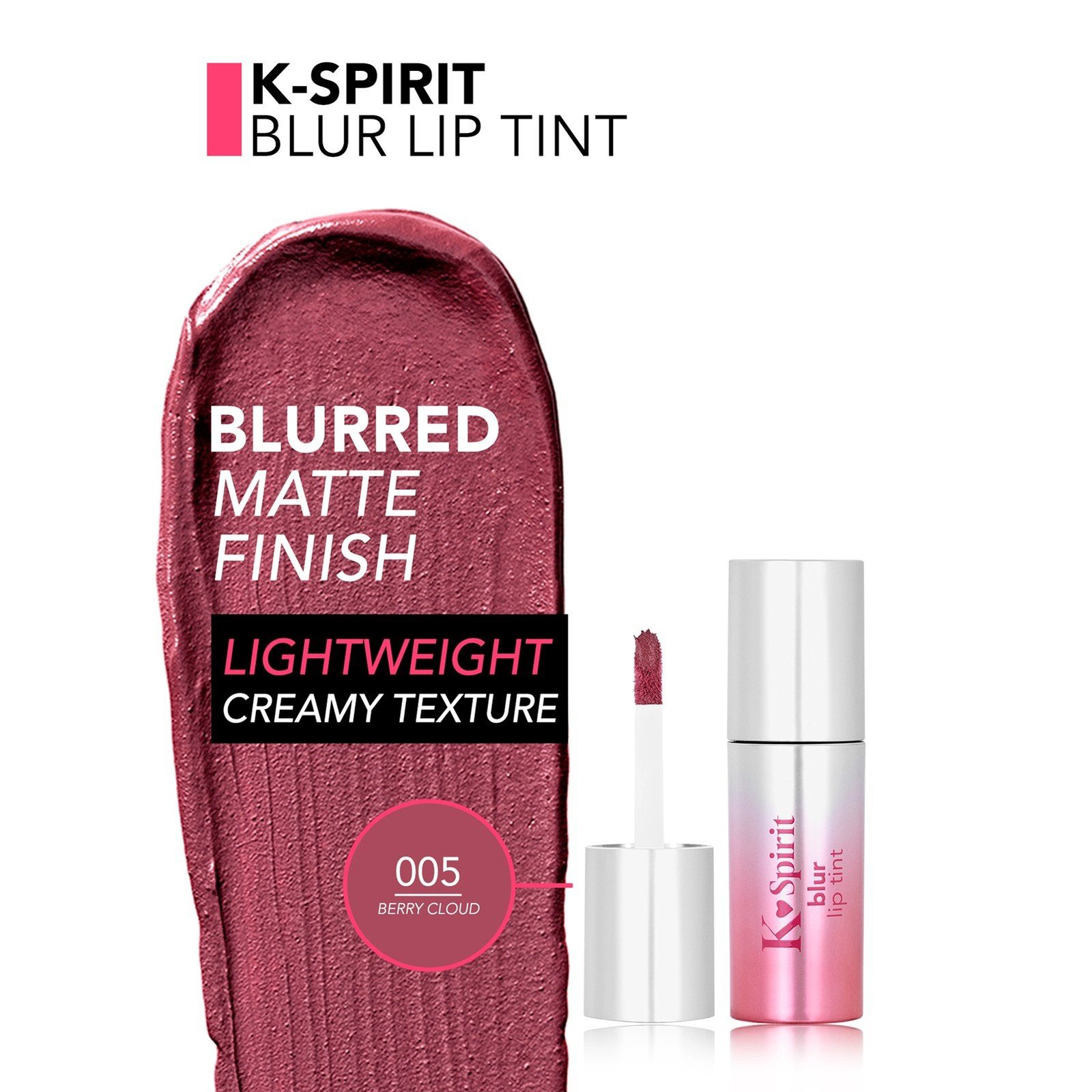 Flormar K-Spirit Blur Lip Tint 005 Berry Cloud 4ml