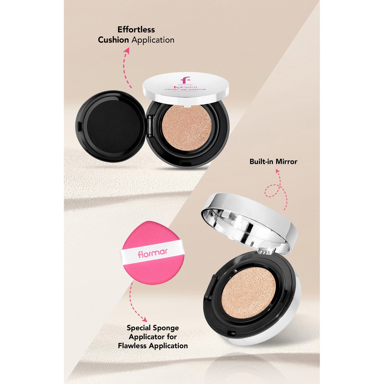 Flormar K-Spirit Cover Up Natural Foundation 004 Latte 15g