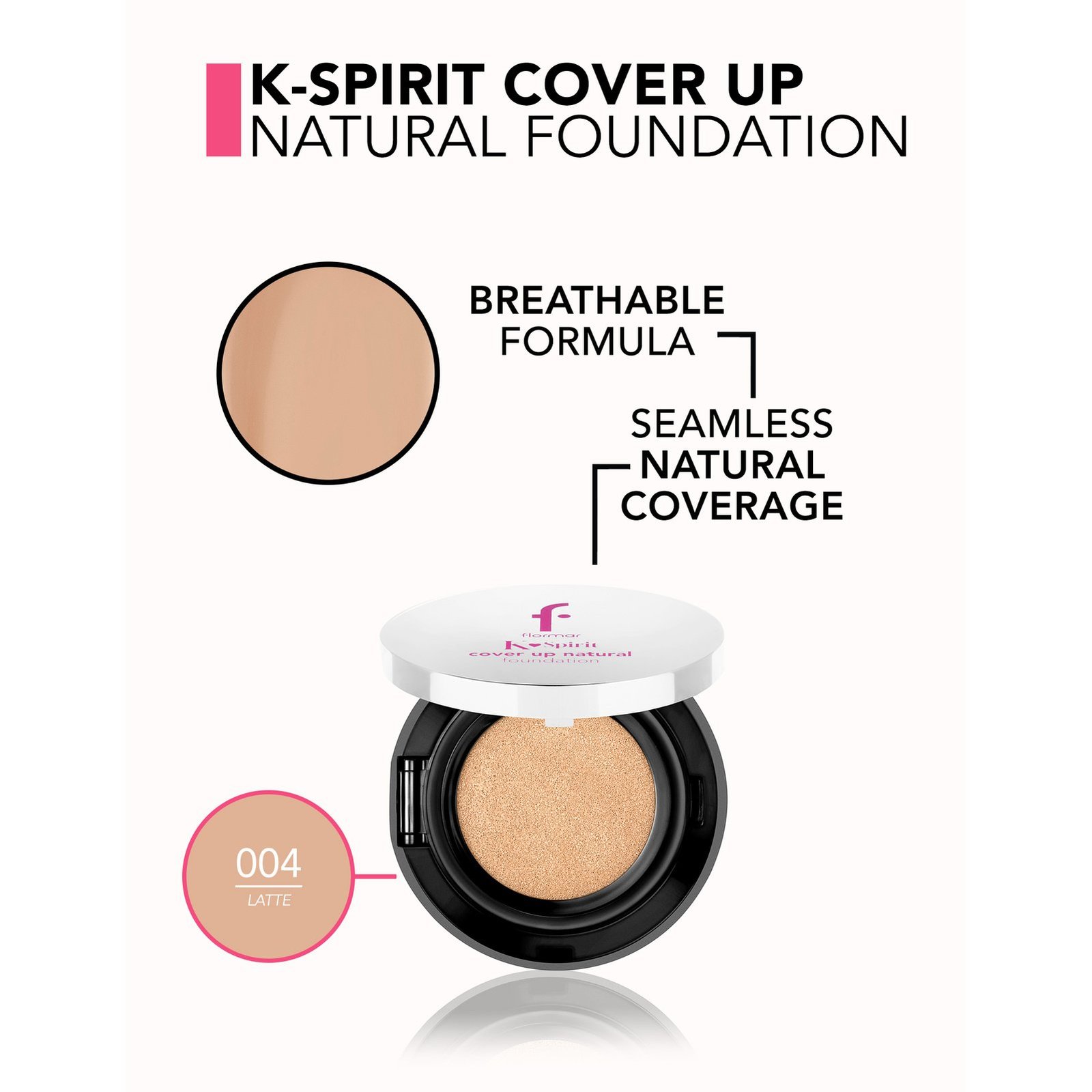 Flormar K-Spirit Cover Up Natural Foundation 004 Latte 15g