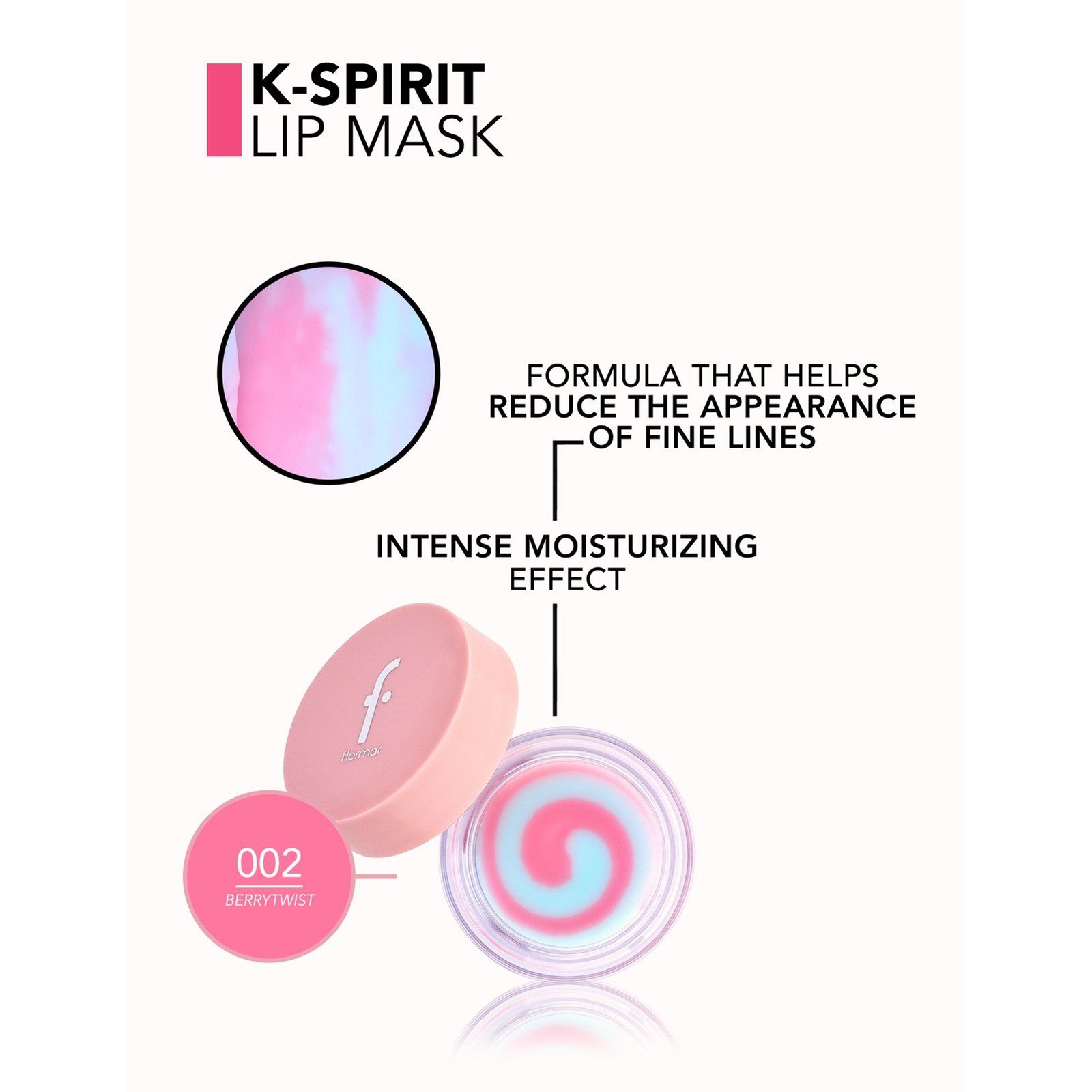 Flormar K-Spirit قناع الشفاه 002 Berry Twist 8.5g