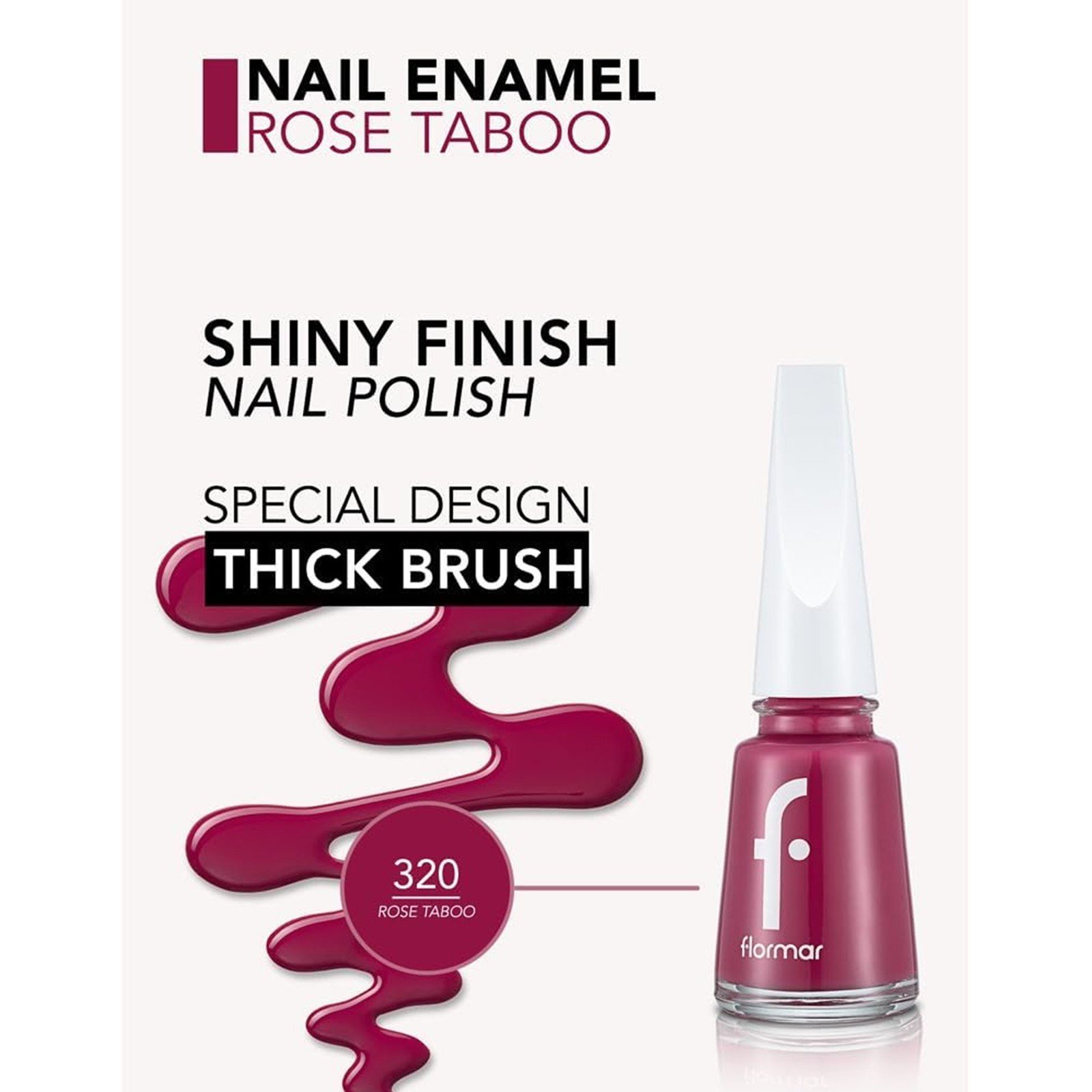 Flormar Neglelak 320 Rose Taboo 11ml