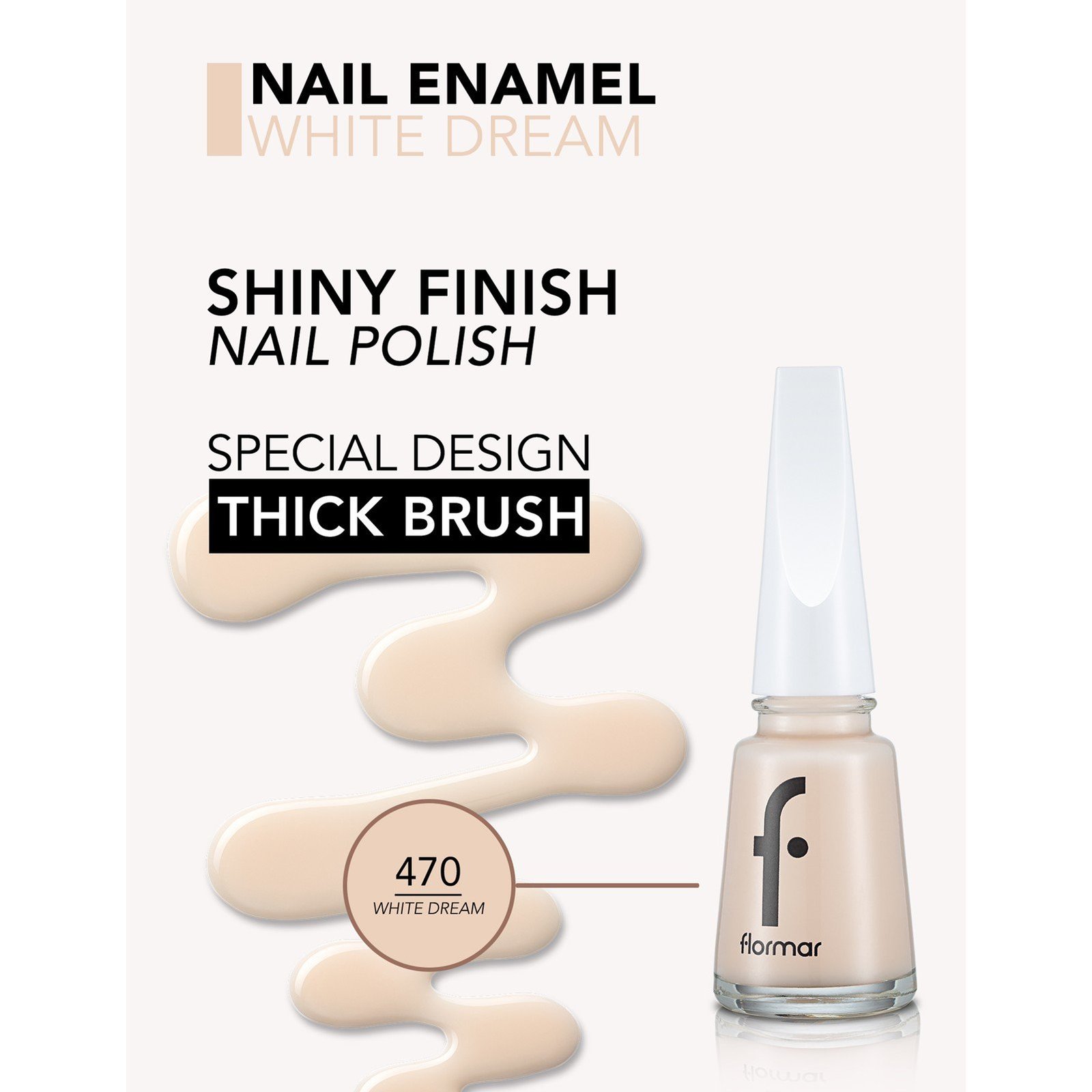 Flormar Nagellack 470 White Dream 11ml