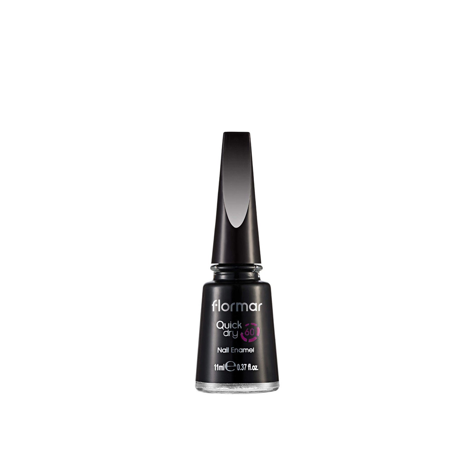 Flormar سريع Dry أظافر Enamel 10 Black Minimalism 11ml