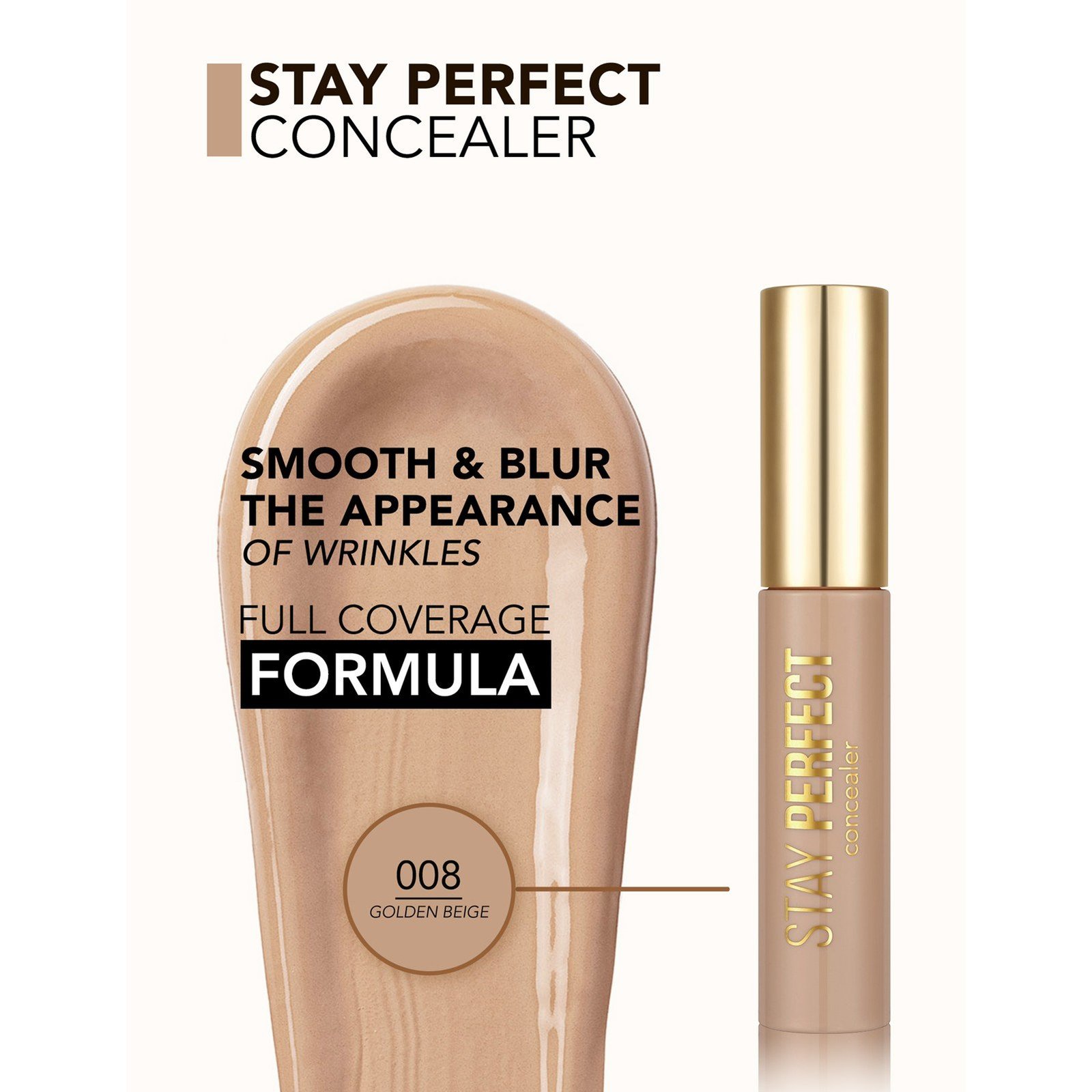 Flormar Stay Perfect Concealer 008 Golden Beige 12.5ml
