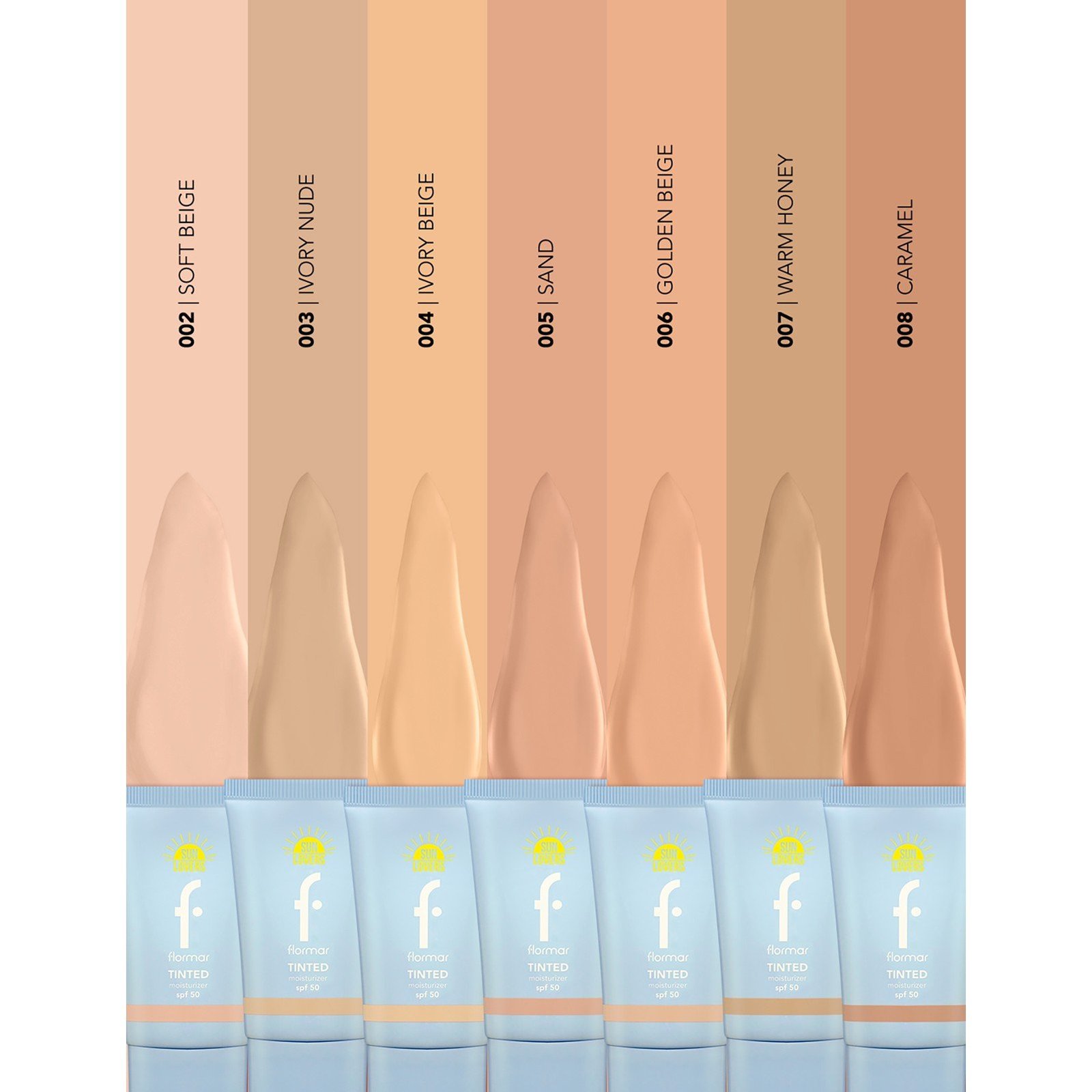 Flormar Sun Lovers Tinted Moisturizer SPF50 003 Ivory Nude 30ml (1floz)
